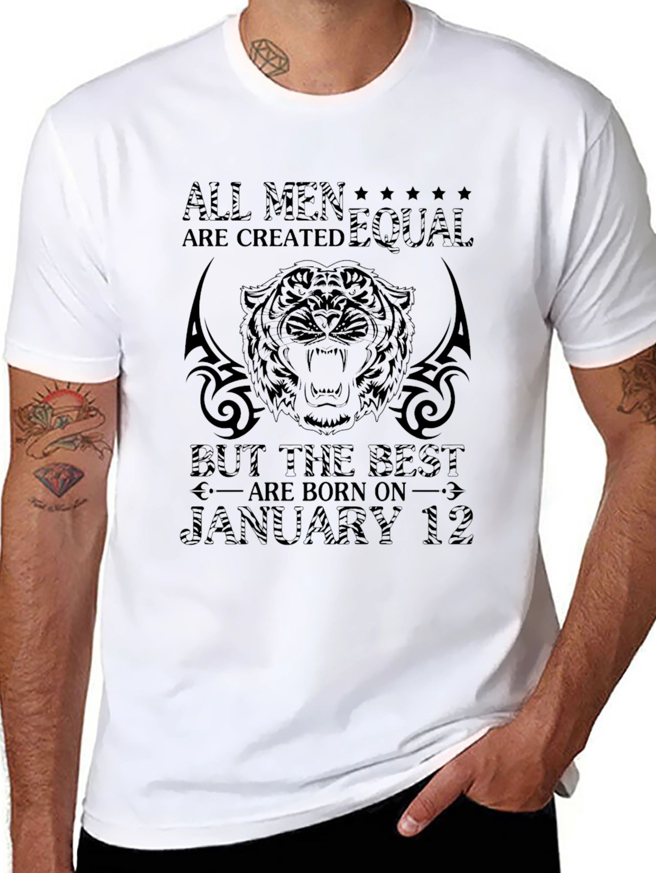 January 12 Tiger Graphic T-Shirt