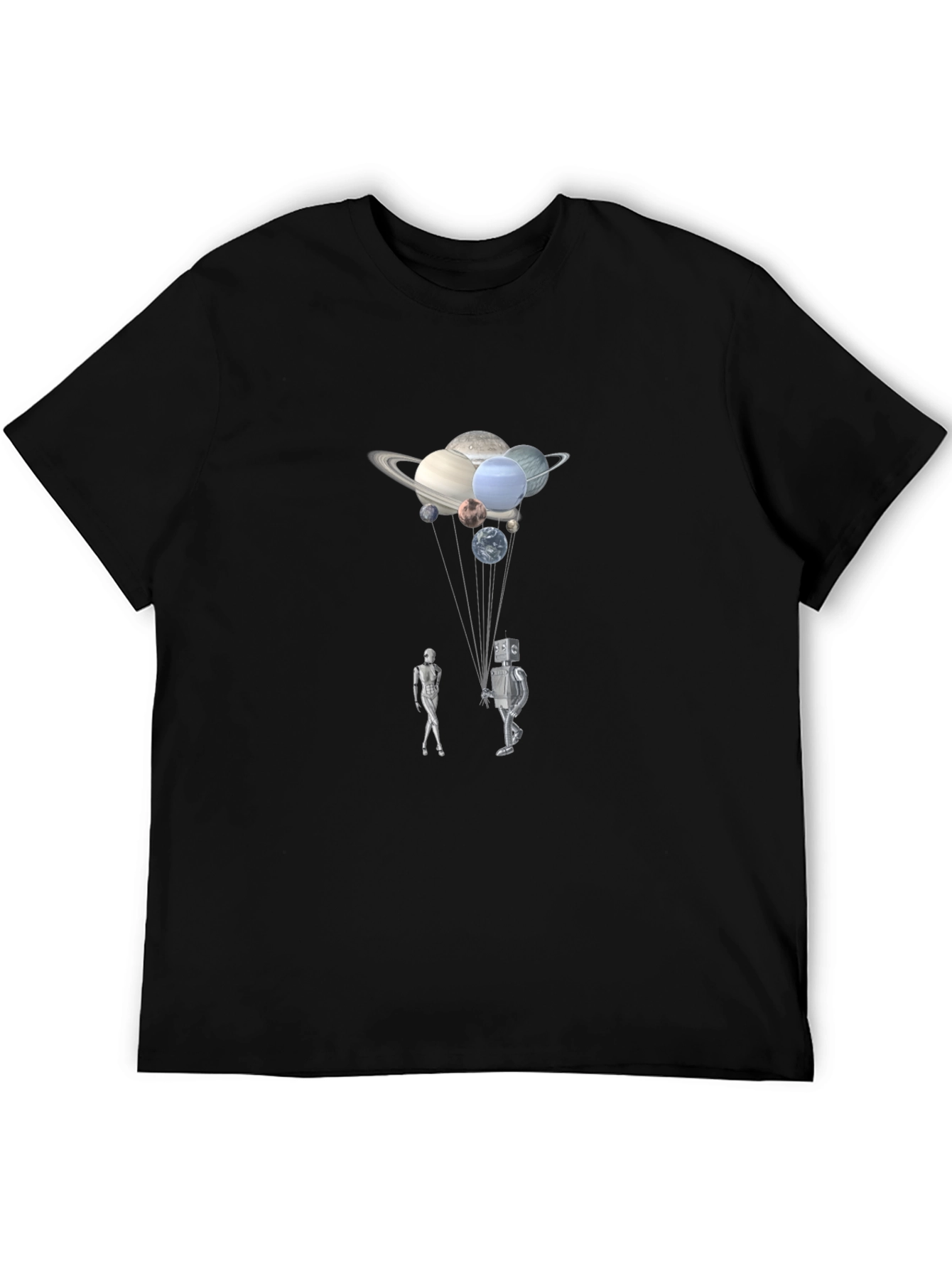 Planets & Robots Graphic T-Shirt