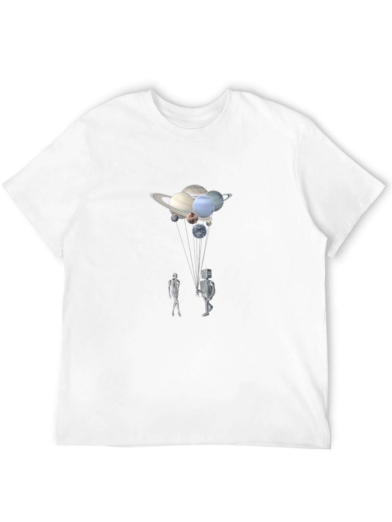 Planets & Robots Graphic T-Shirt