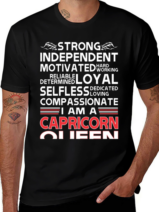 Capricorn Queen T-Shirt - Zodiac Birthday Gift