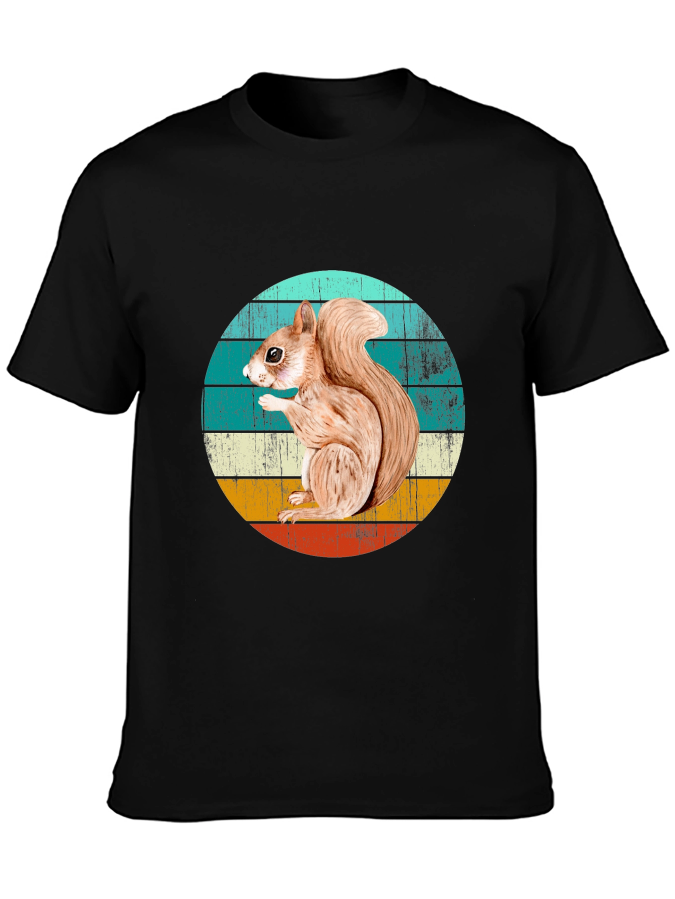 Squirrel Graphic T-Shirt - Retro Style