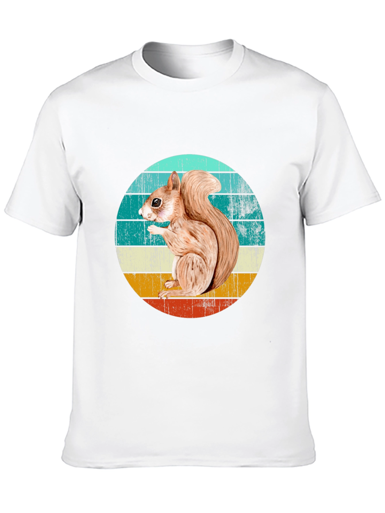 Squirrel Graphic T-Shirt - Retro Style