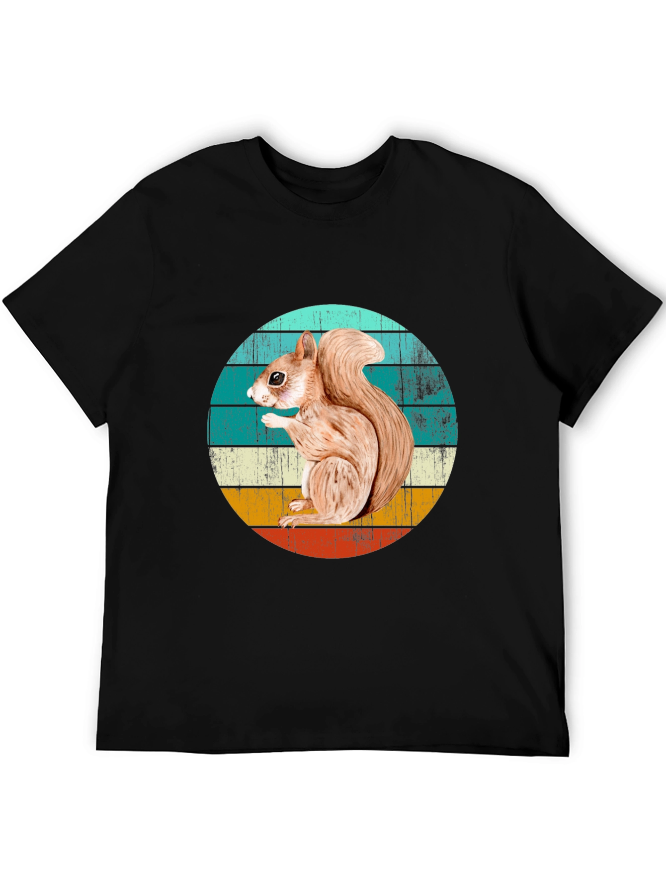 Squirrel Graphic T-Shirt - Retro Style