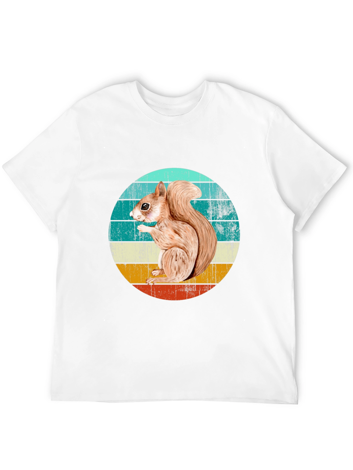 Squirrel Graphic T-Shirt - Retro Style