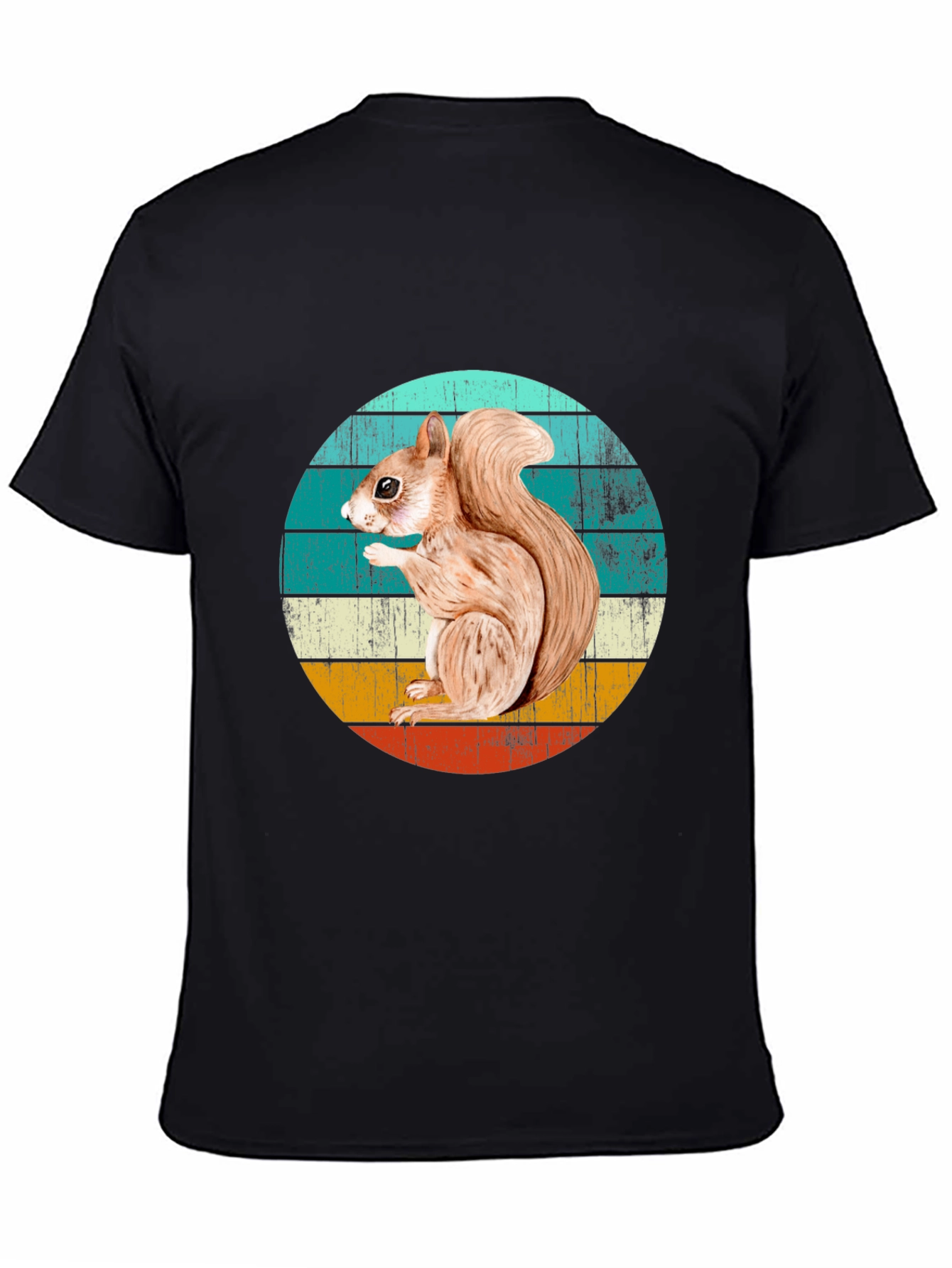 Squirrel Graphic T-Shirt - Retro Style