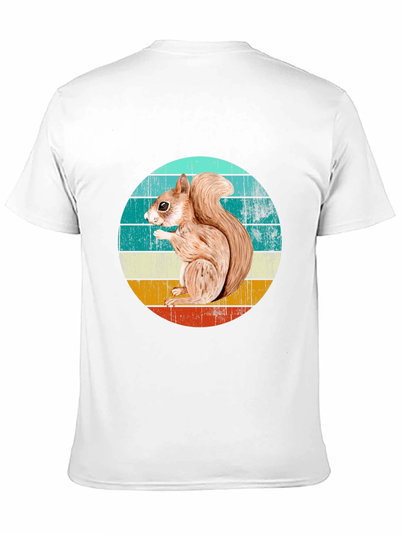Squirrel Graphic T-Shirt - Retro Style