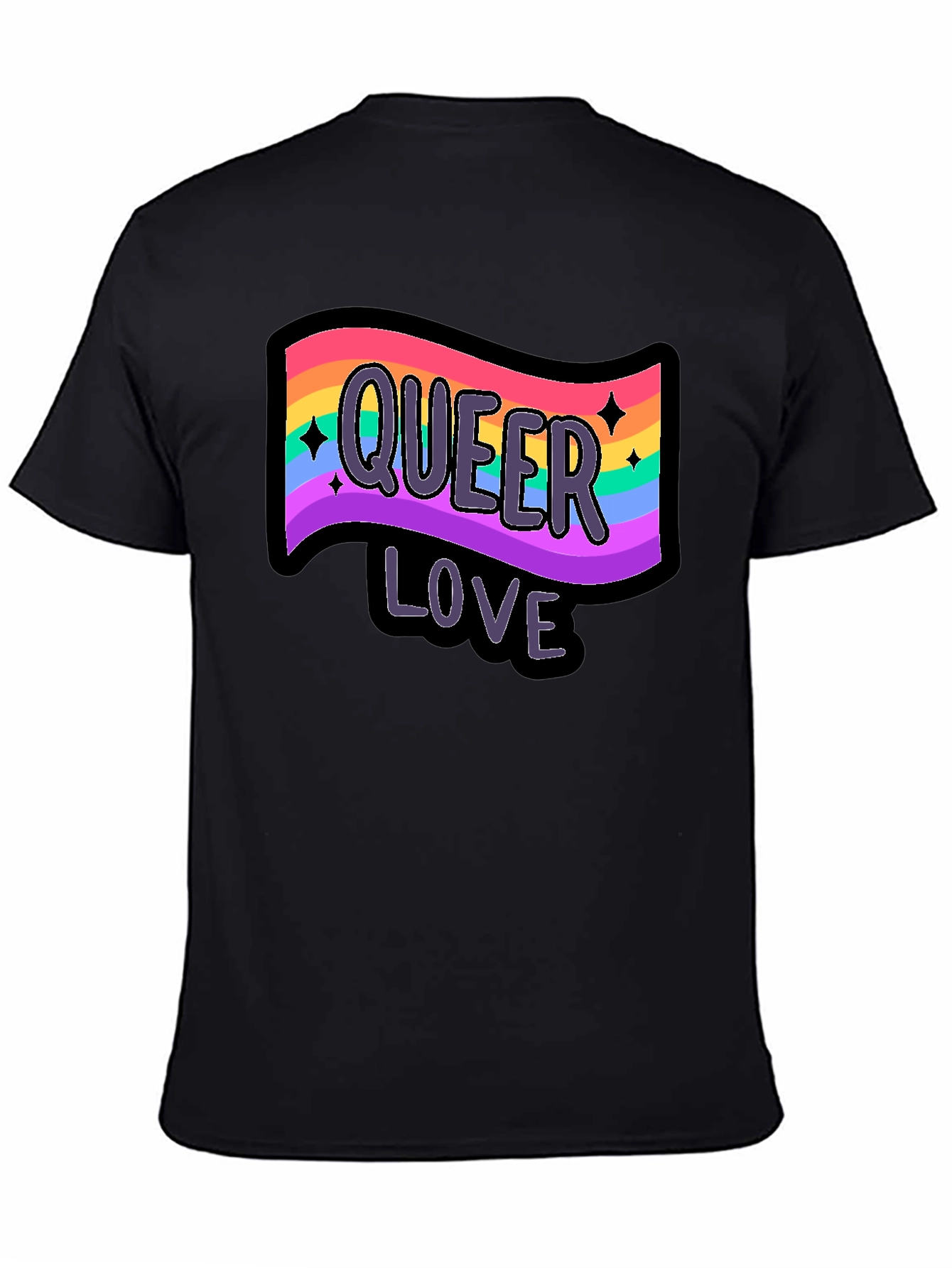 Queer Love Rainbow Graphic T-Shirt