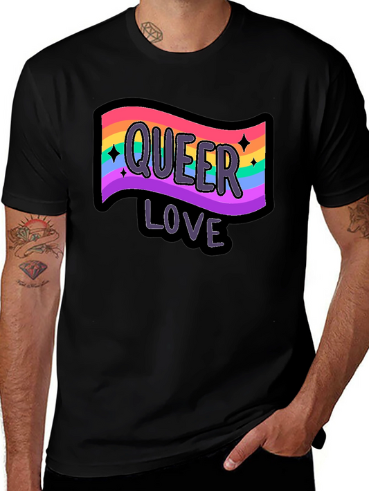 Queer Love Rainbow Graphic T-Shirt