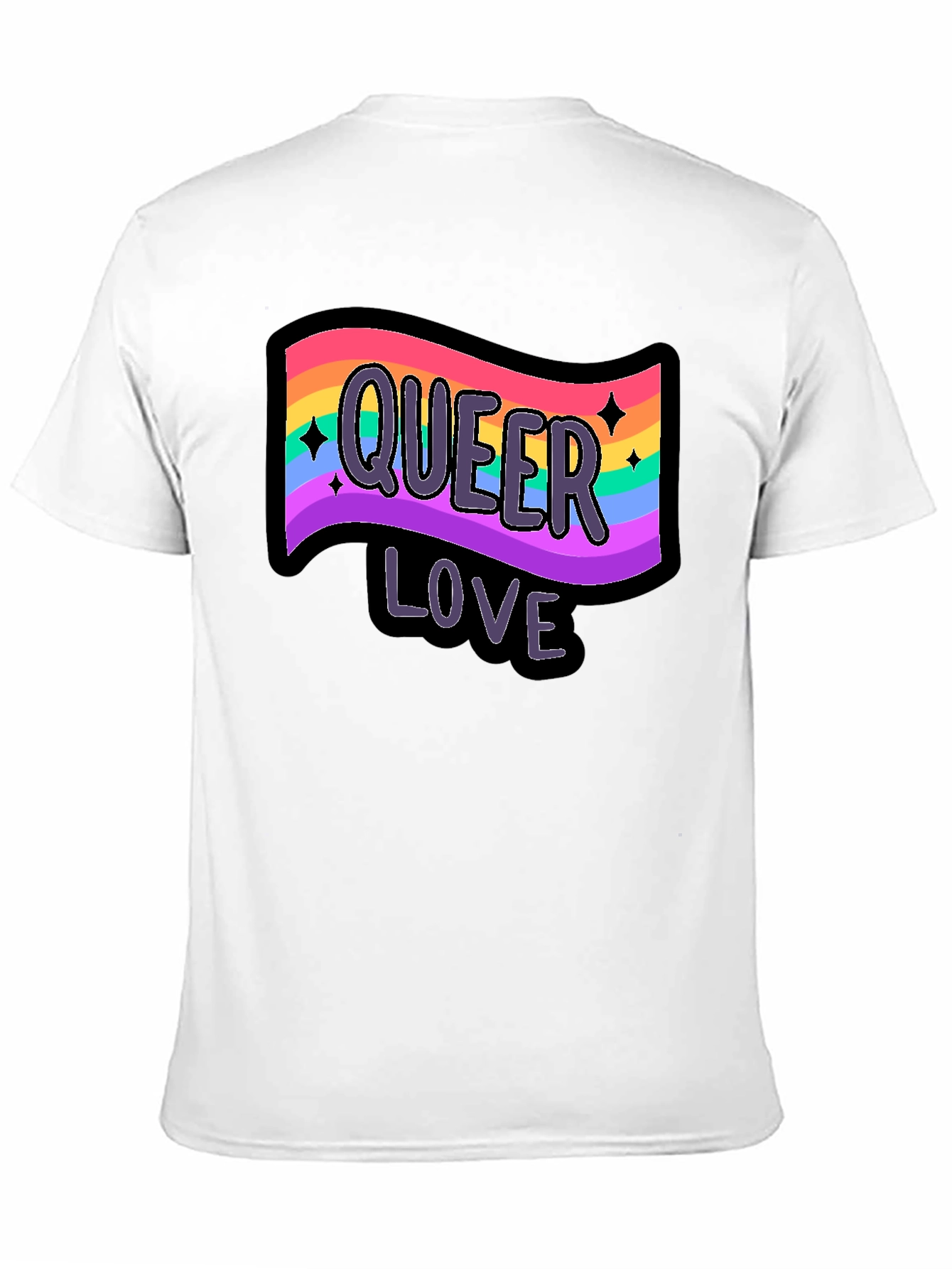 Queer Love Rainbow Graphic T-Shirt