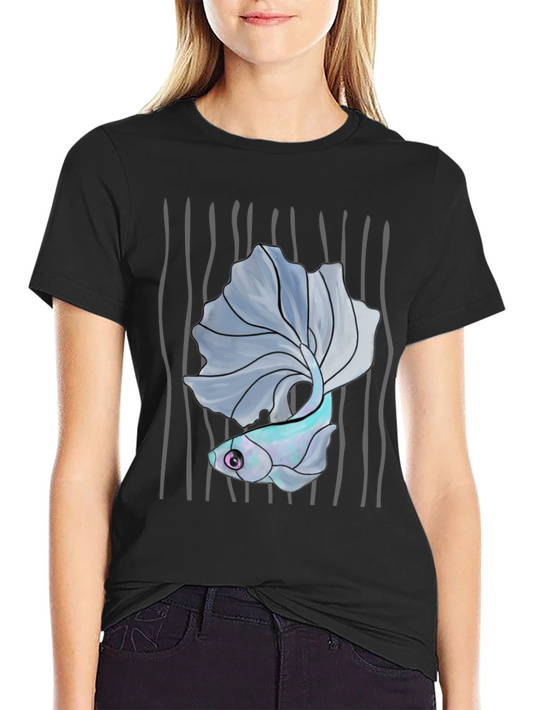 Betta Fish Graphic Tee - Mens Black T-Shirt