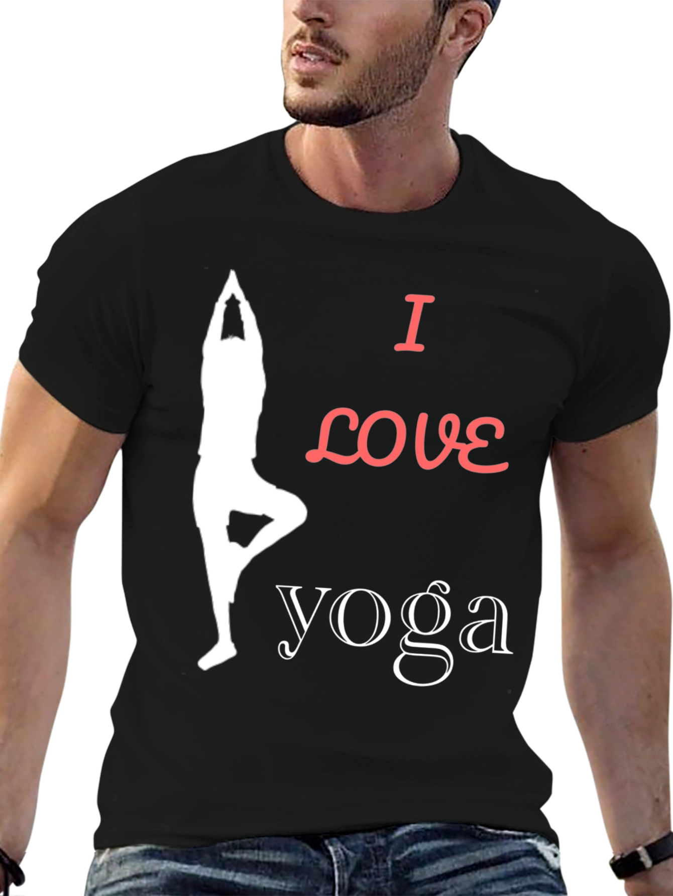 I Love Yoga Graphic T-Shirt