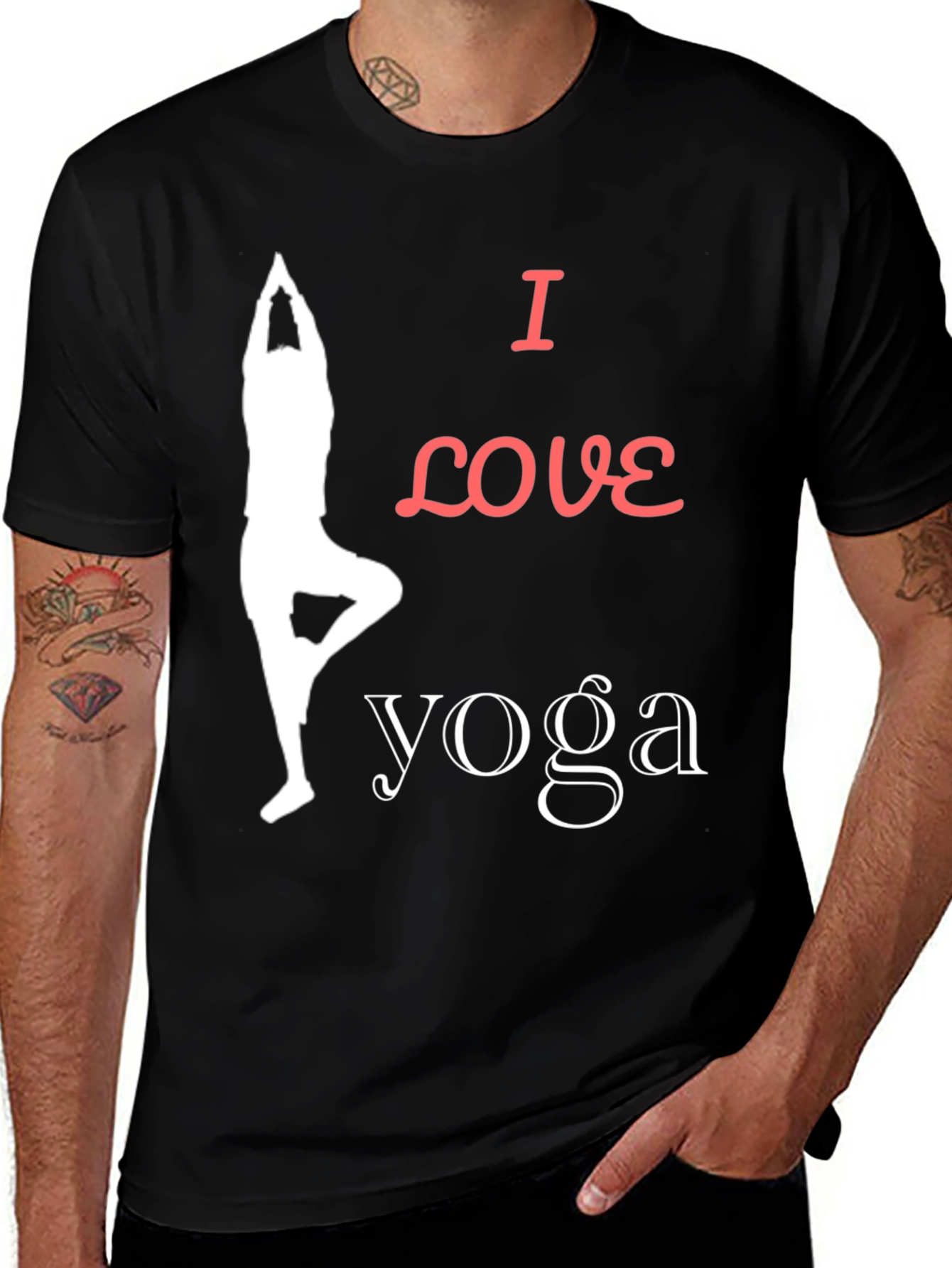 I Love Yoga Graphic T-Shirt