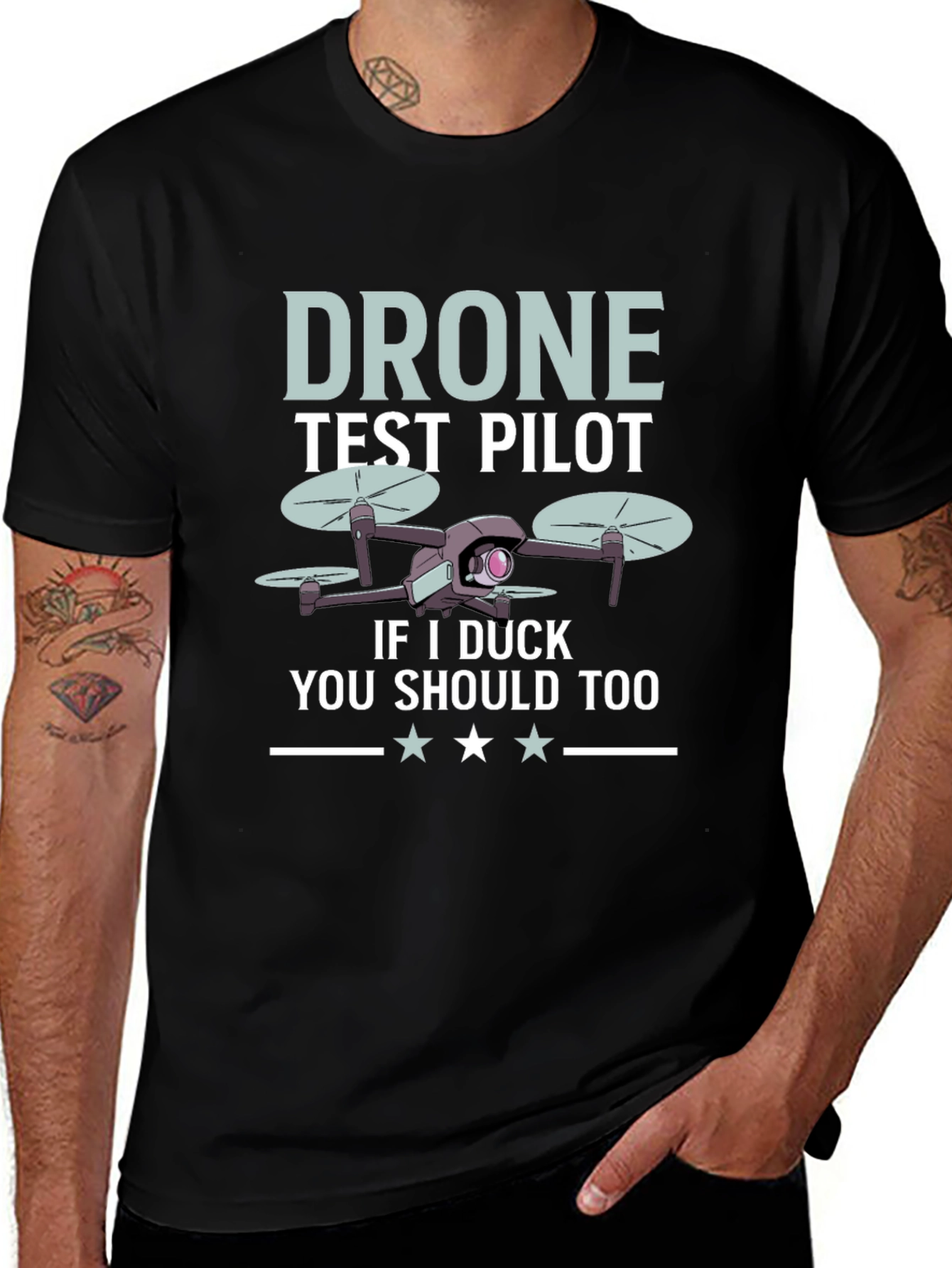 Drone Test Pilot Graphic Tee - Funny Hobbyist Shirt