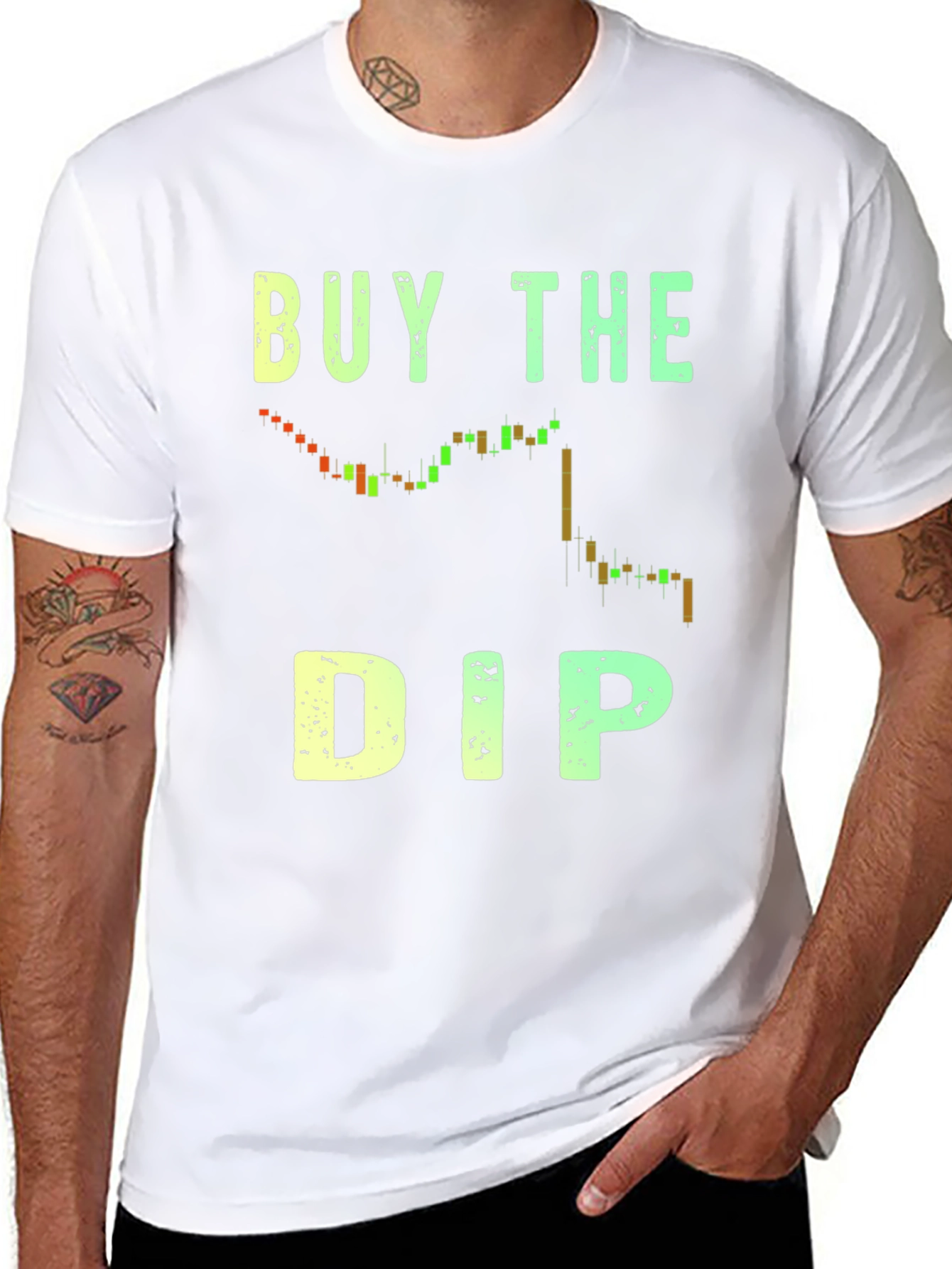 Buy The Dip Crypto Trading Black T-Shirt