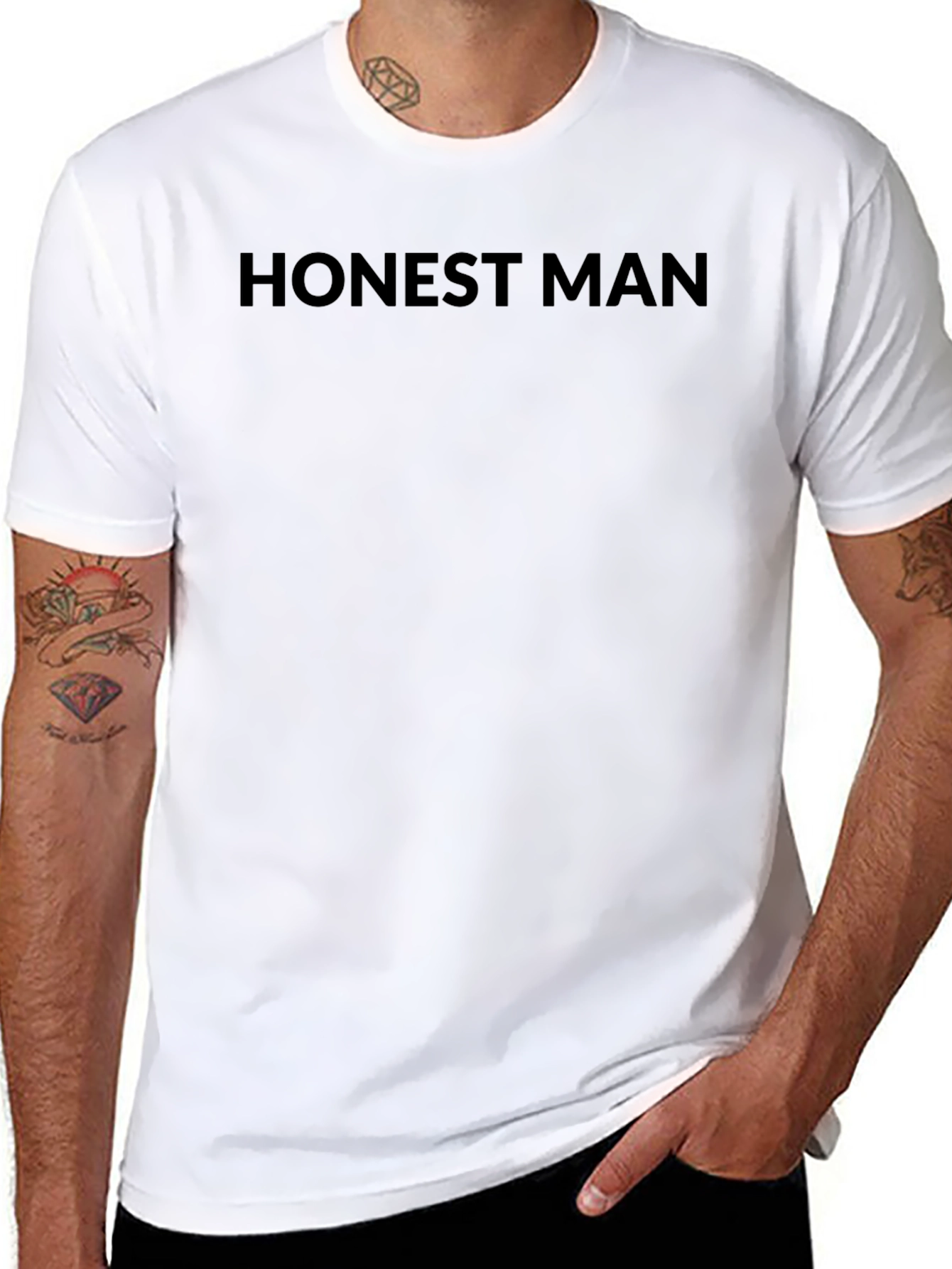 Honest Man Graphic Tee - Classic Black