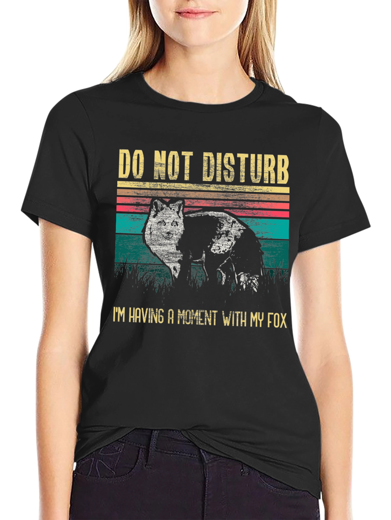 Do Not Disturb Fox Graphic T-Shirt
