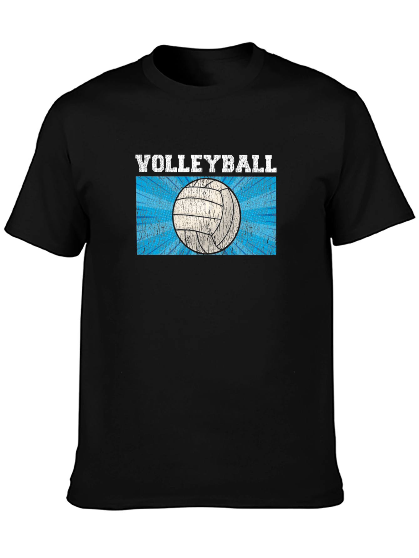 Volleyball Graphic T-Shirt - Black