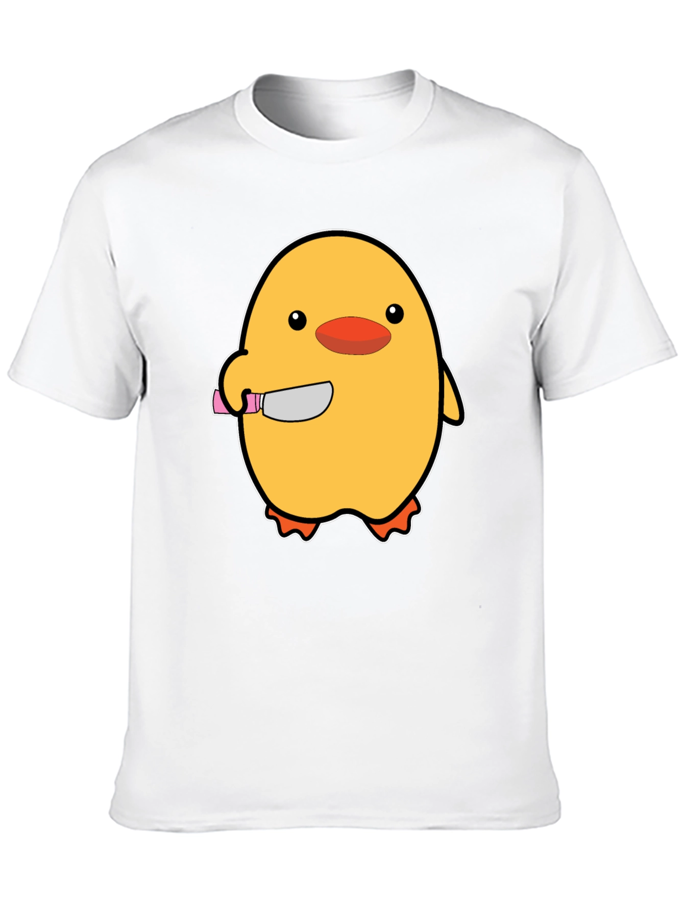 Killer Chick T-Shirt - Funny Cartoon Chick with Knife!