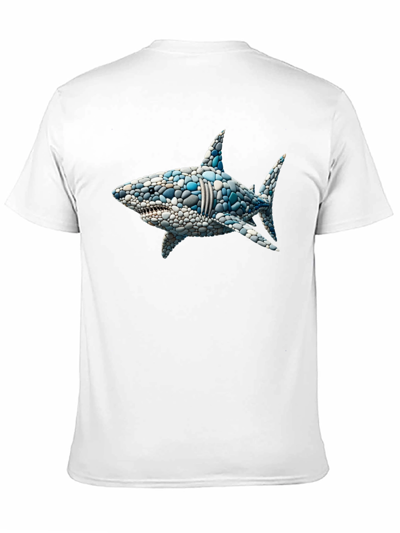 Shark Pebble Art Graphic T-Shirt