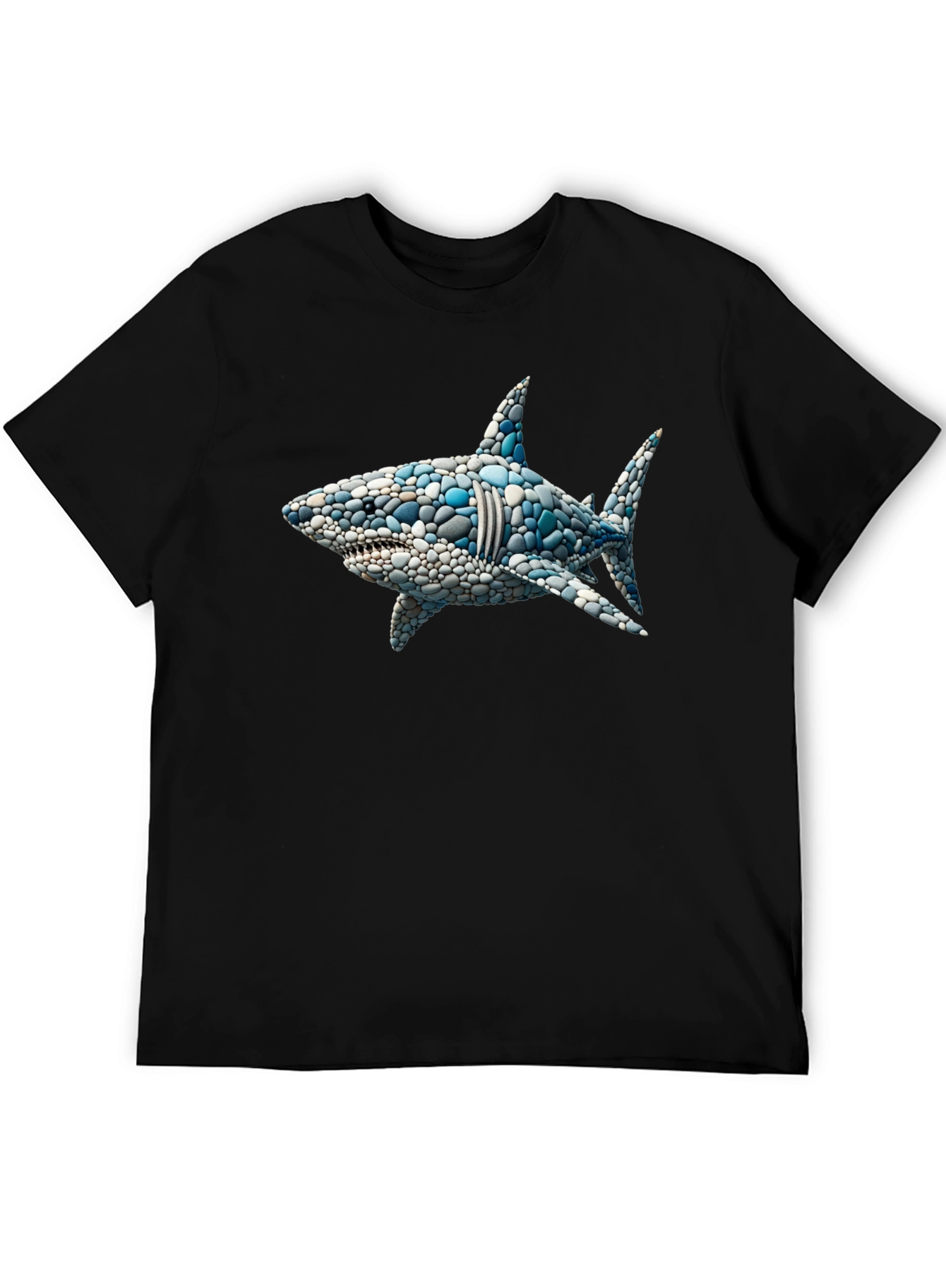 Shark Pebble Art Graphic T-Shirt