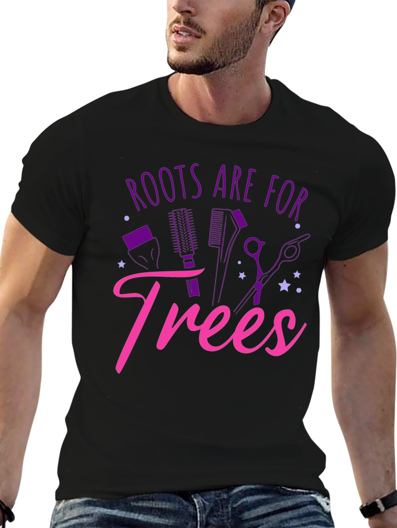 Roots Are For Trees T-Shirt Funny Hairdresser Tee