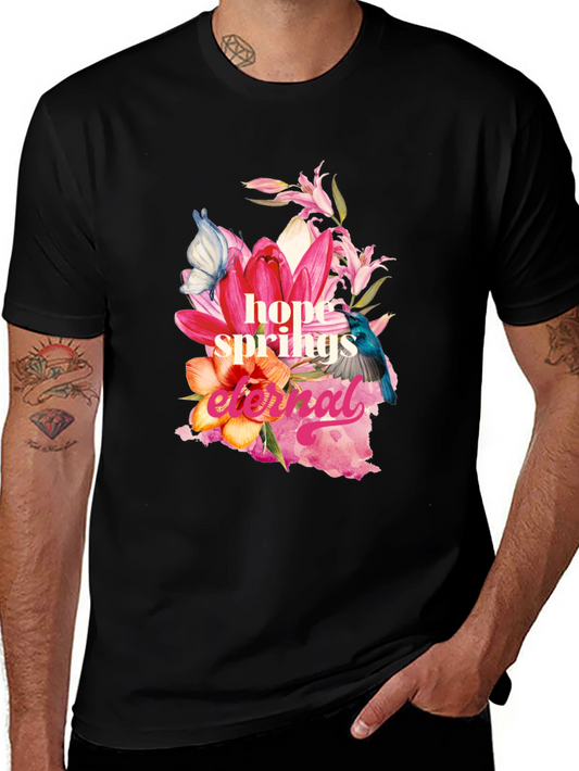 Hope Springs Eternal Floral Graphic Tee