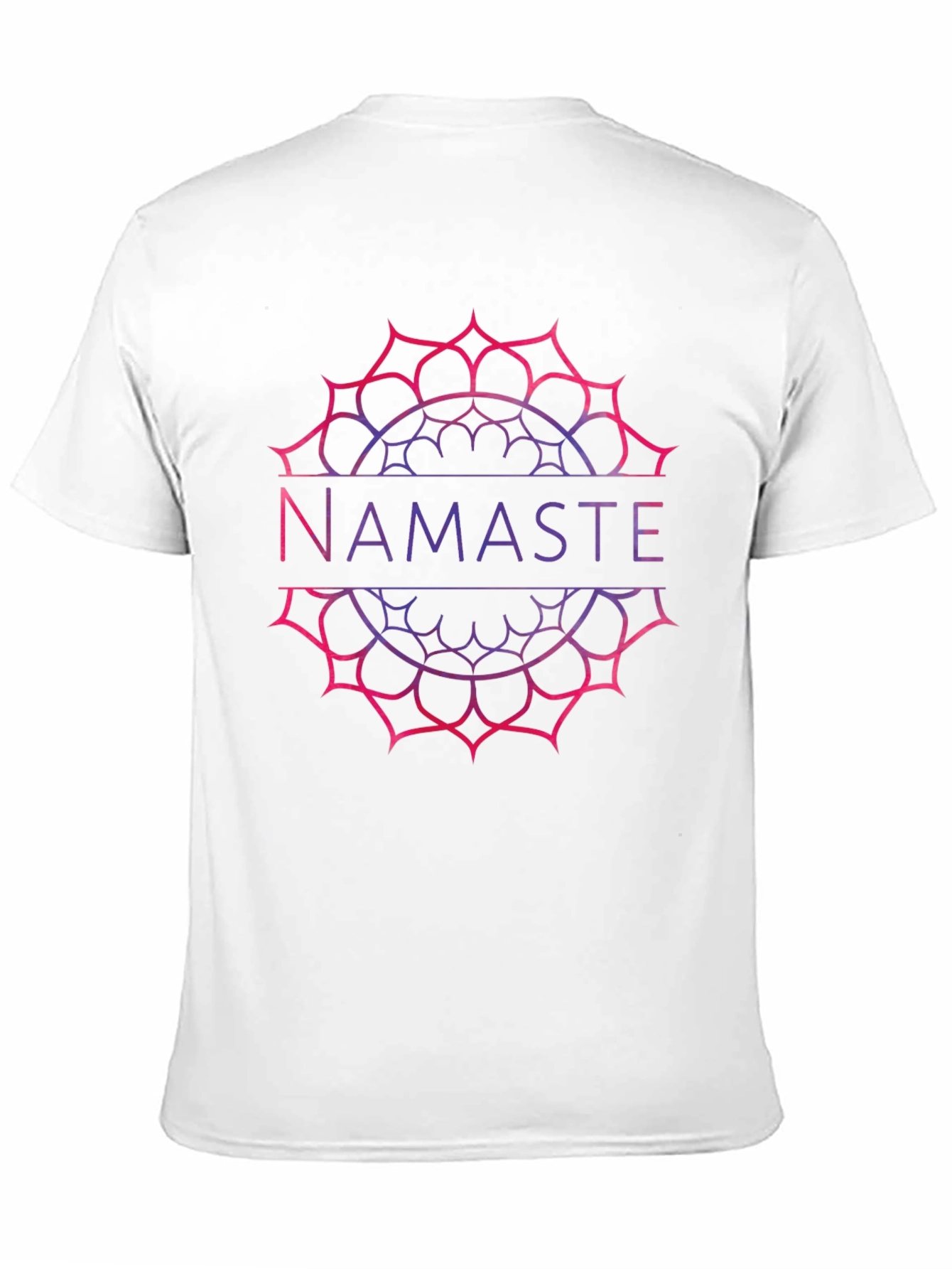 Namaste Mandala Graphic Tee - Yoga Inspired Black T-Shirt