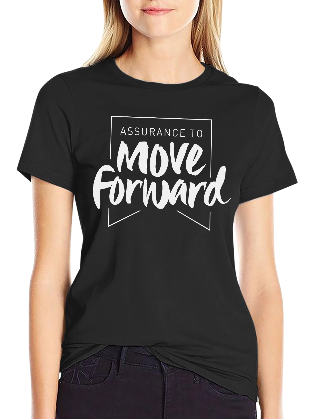 Assurance to Move Forward Graphic Tee - Black