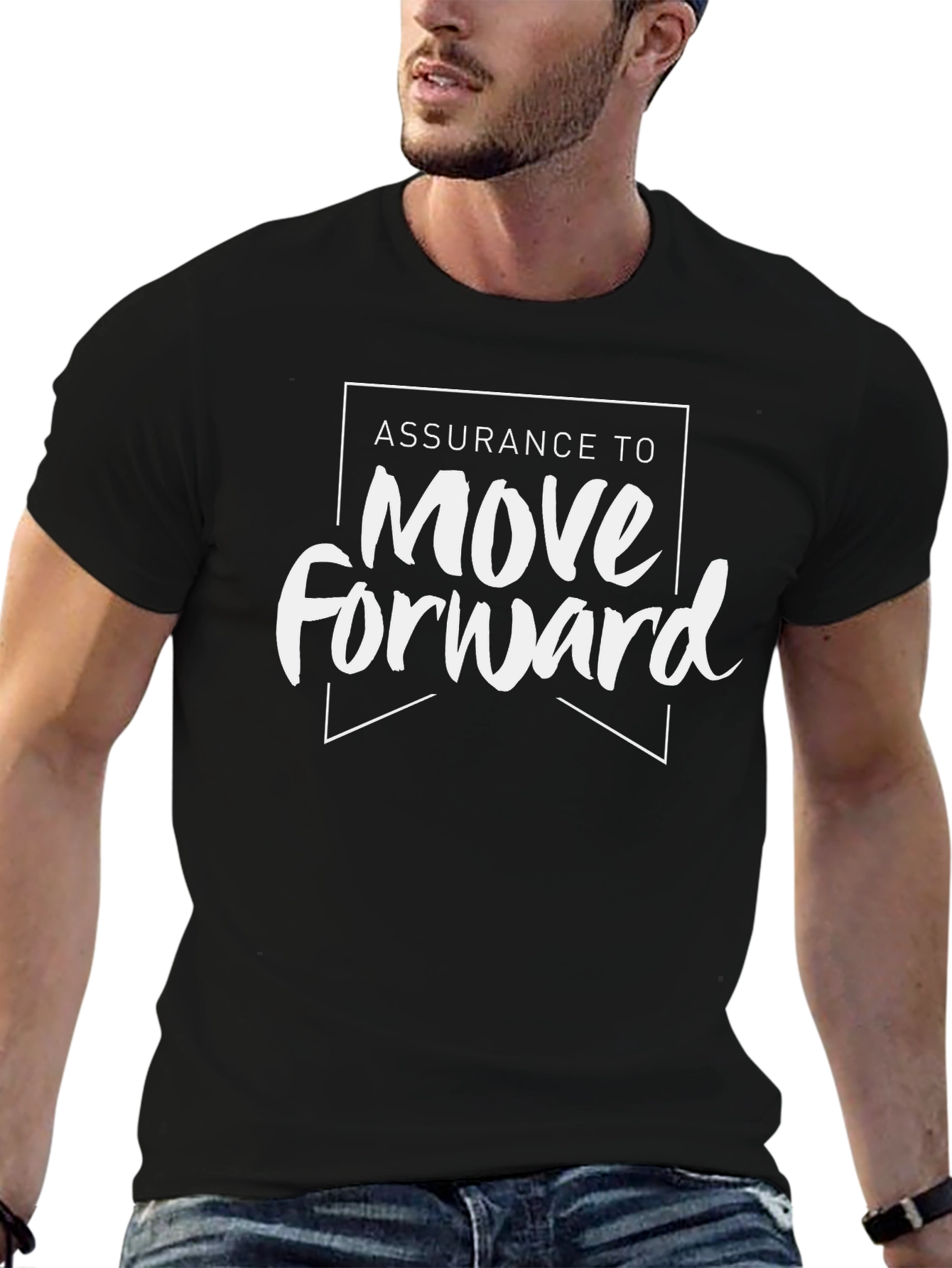 Assurance to Move Forward Graphic Tee - Black