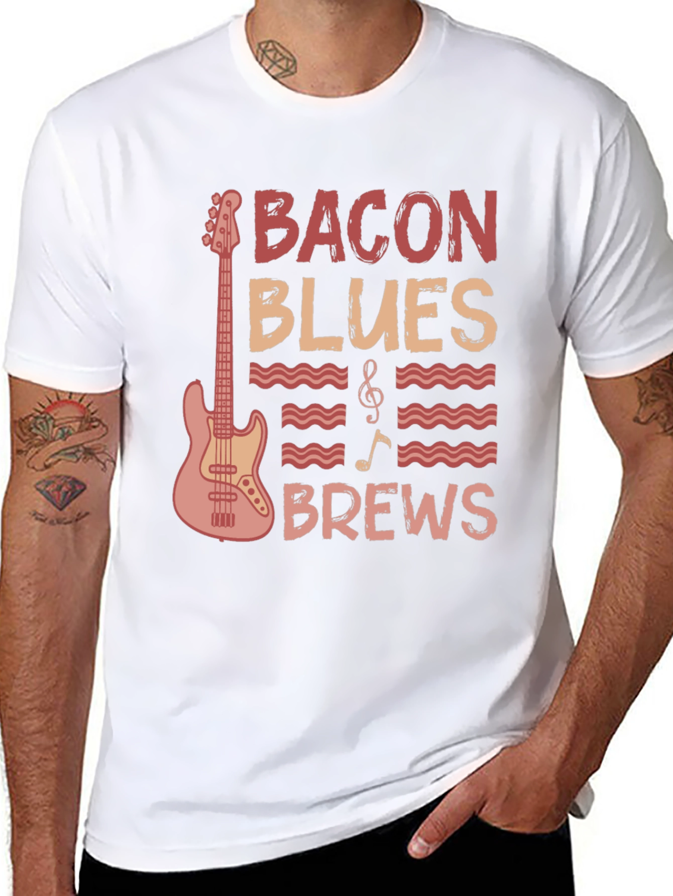 Bacon Blues Brews Graphic Tee