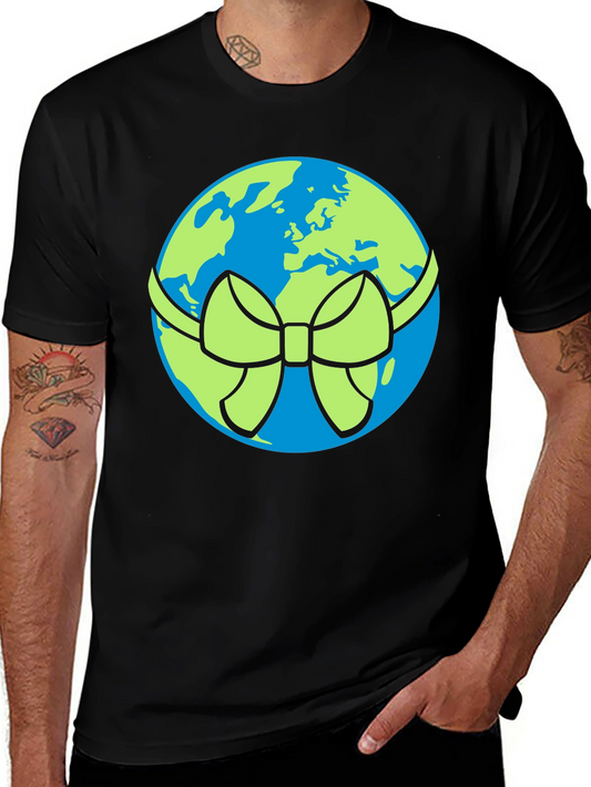 Earth Day T-Shirt - Planet Gift Bow Design