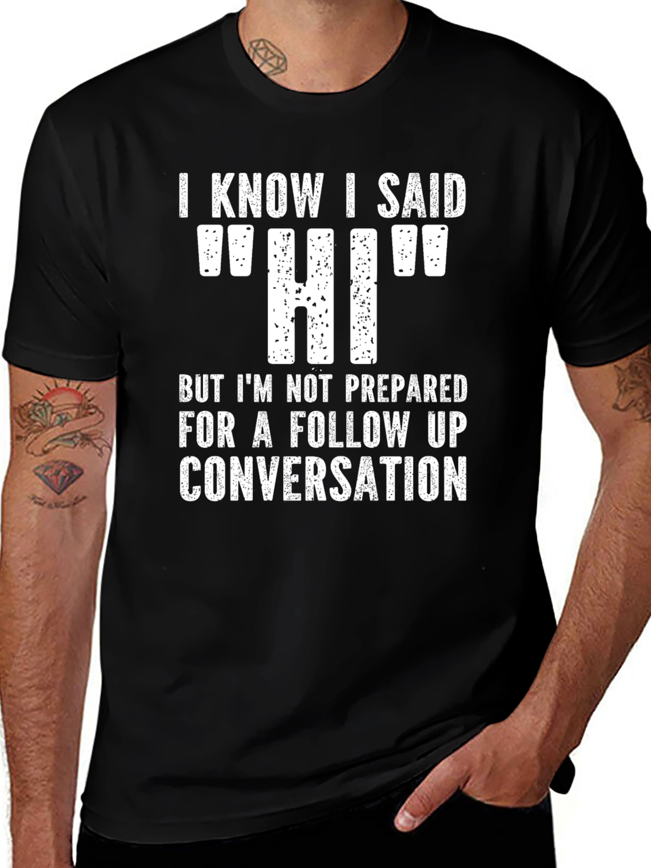 Funny Hi Introvert T-Shirt