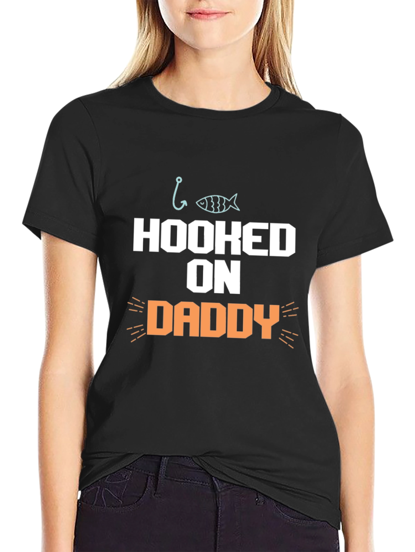 Hooked on Daddy Graphic T-Shirt