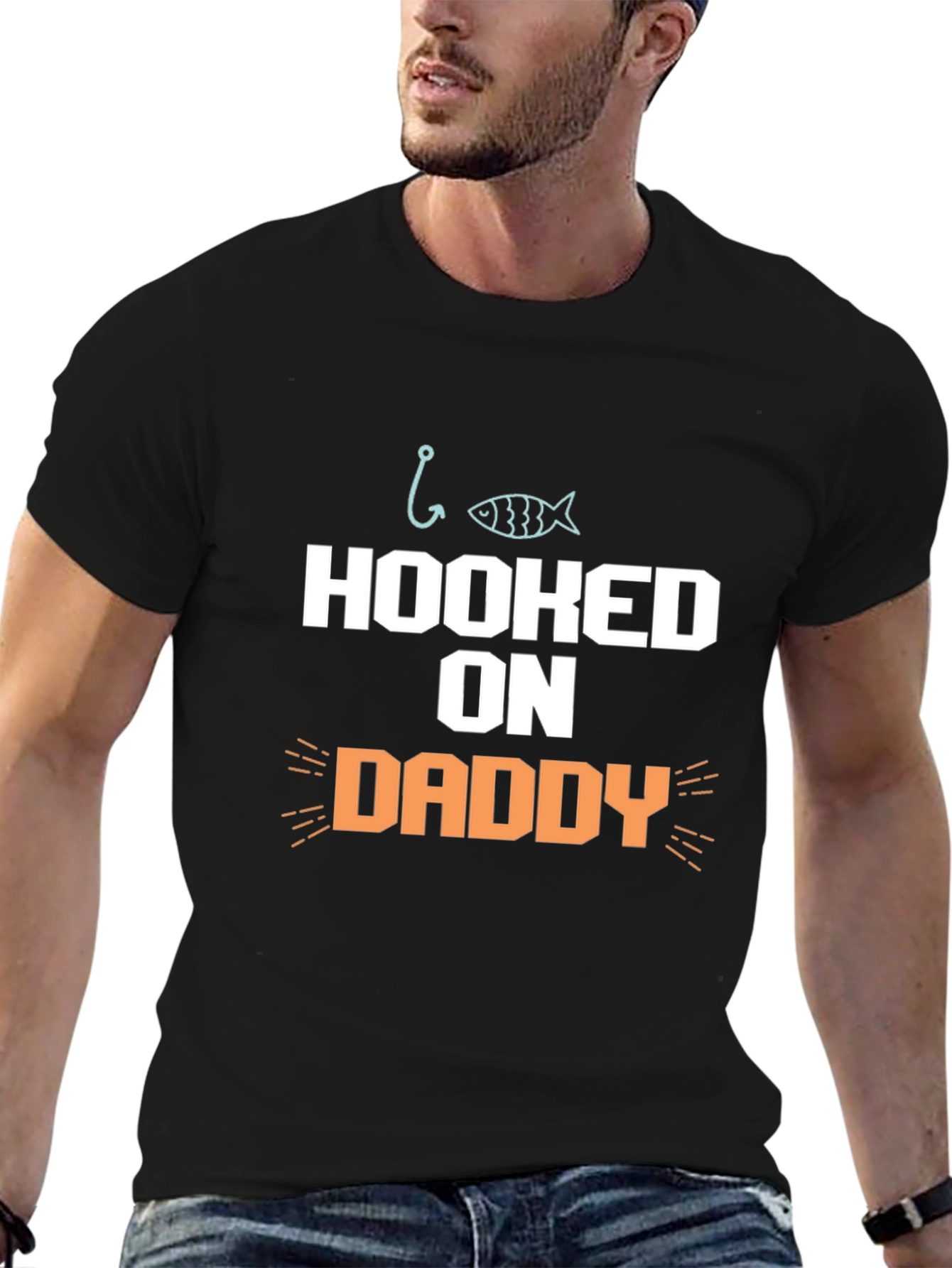 Hooked on Daddy Graphic T-Shirt