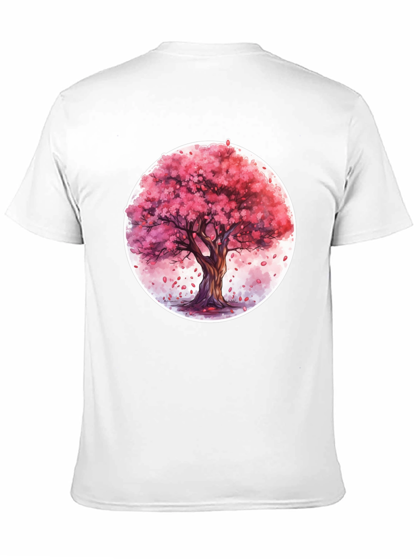 Cherry Blossom Tree Graphic Tee - Black