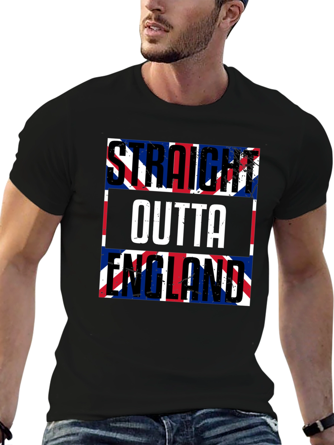Straight Outta England UK Flag T-Shirt
