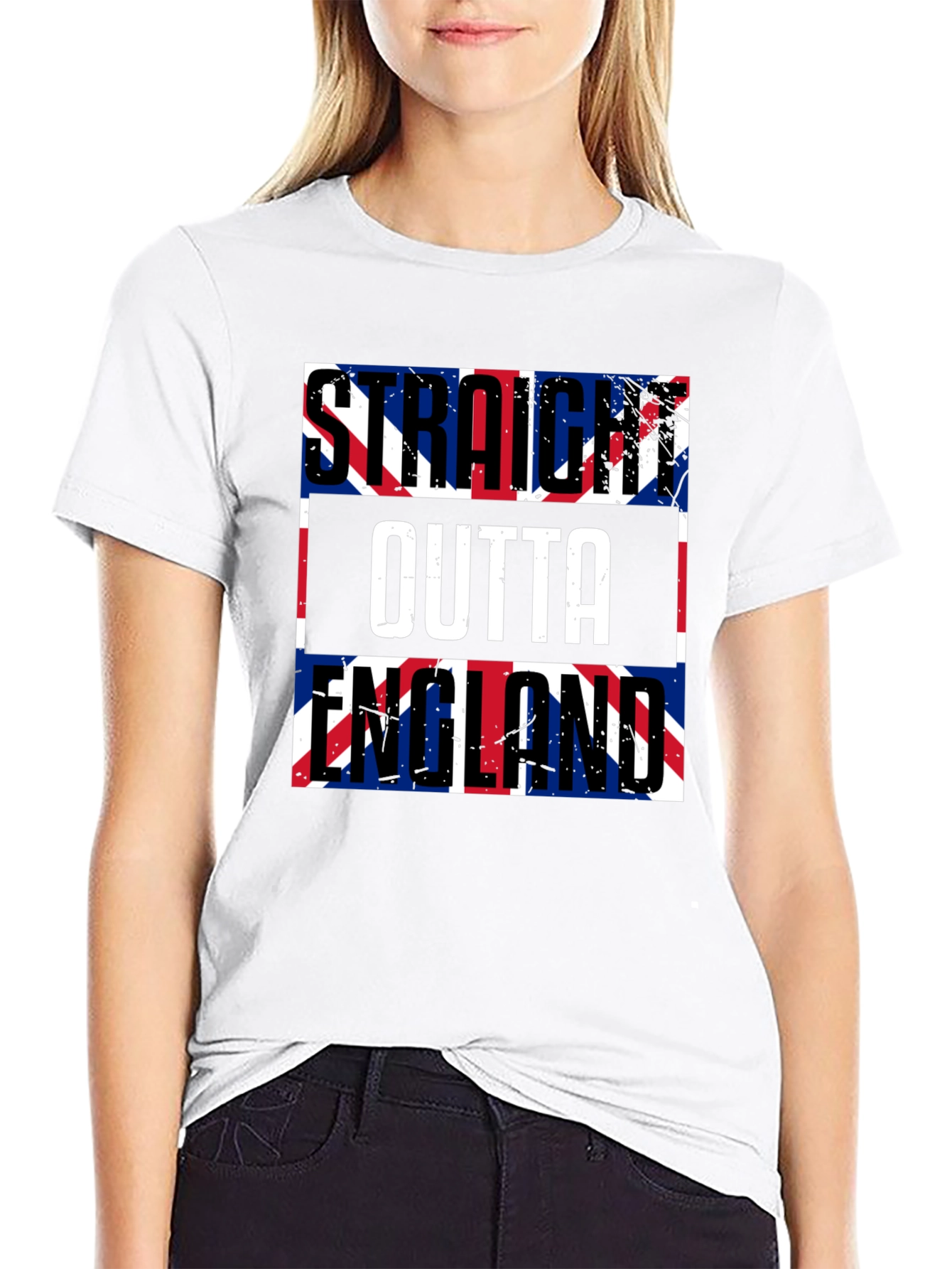 Straight Outta England UK Flag T-Shirt