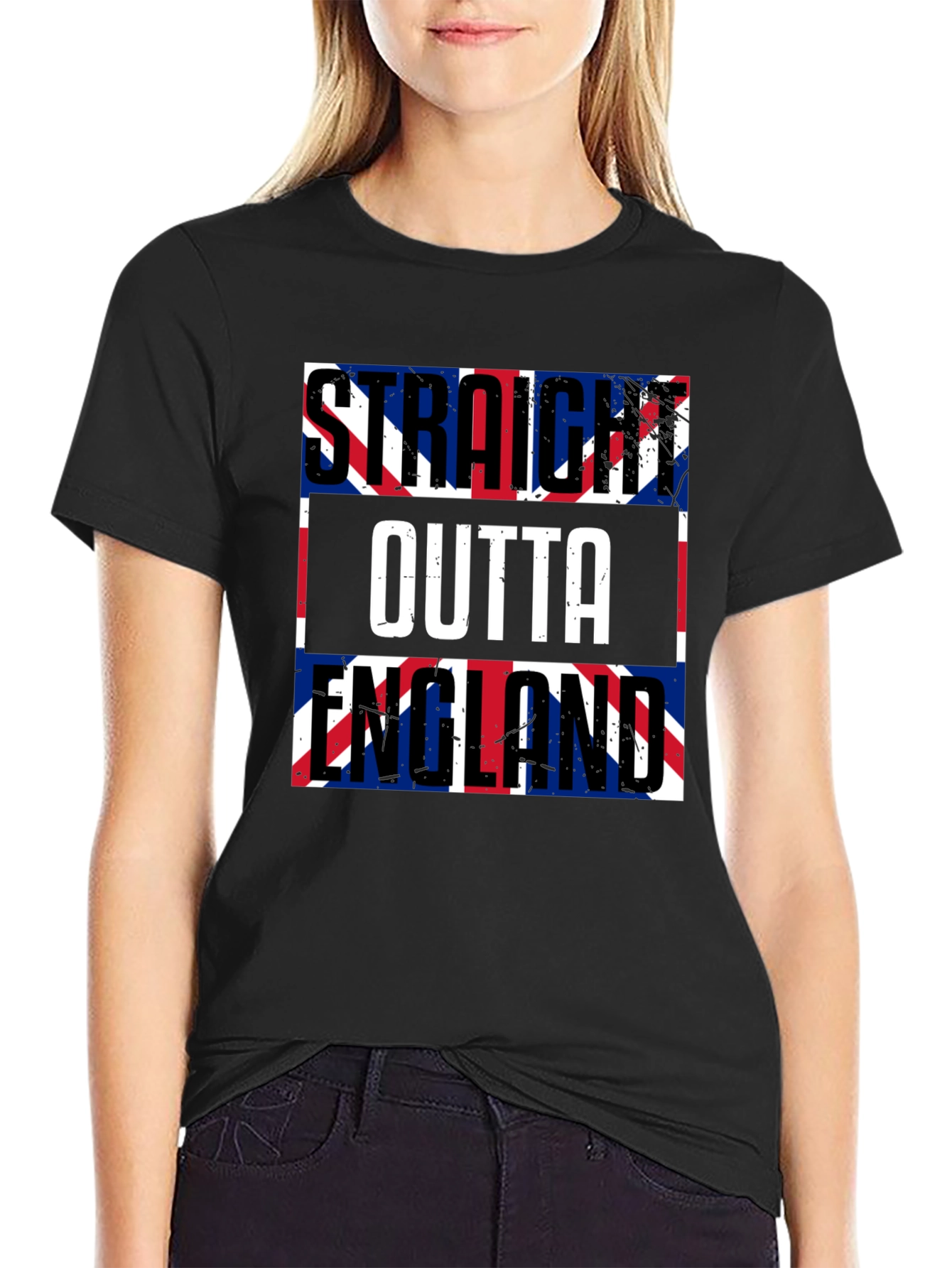 Straight Outta England UK Flag T-Shirt