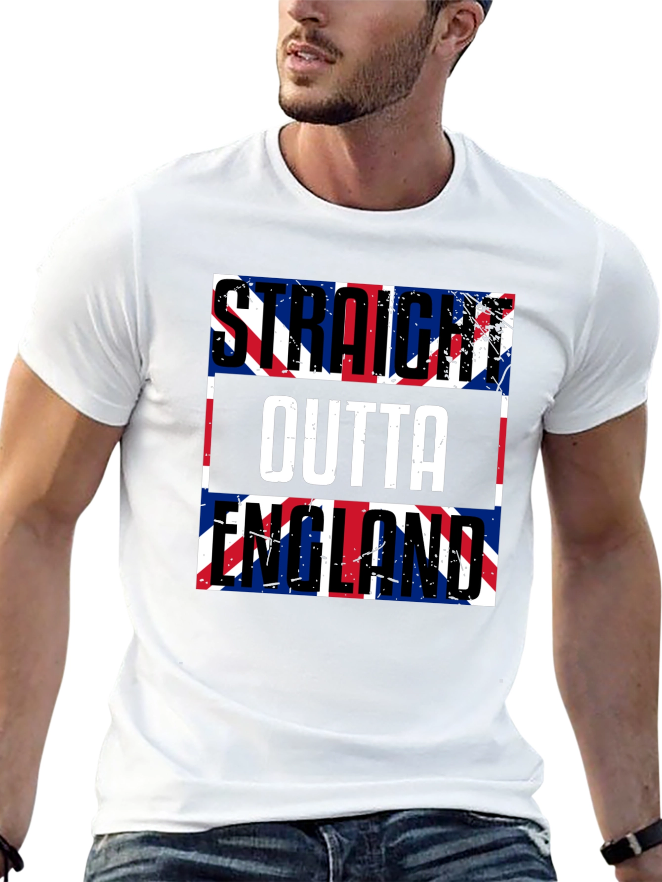 Straight Outta England UK Flag T-Shirt
