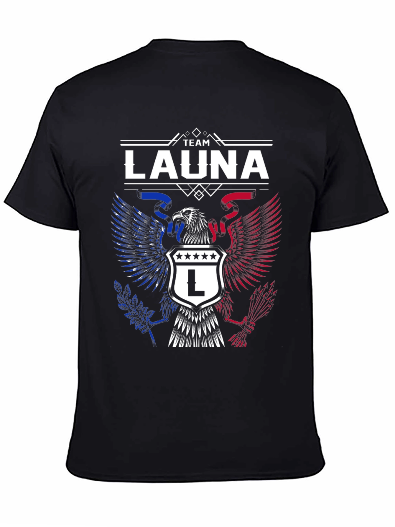 Team Launa Eagle Crest Graphic T-Shirt