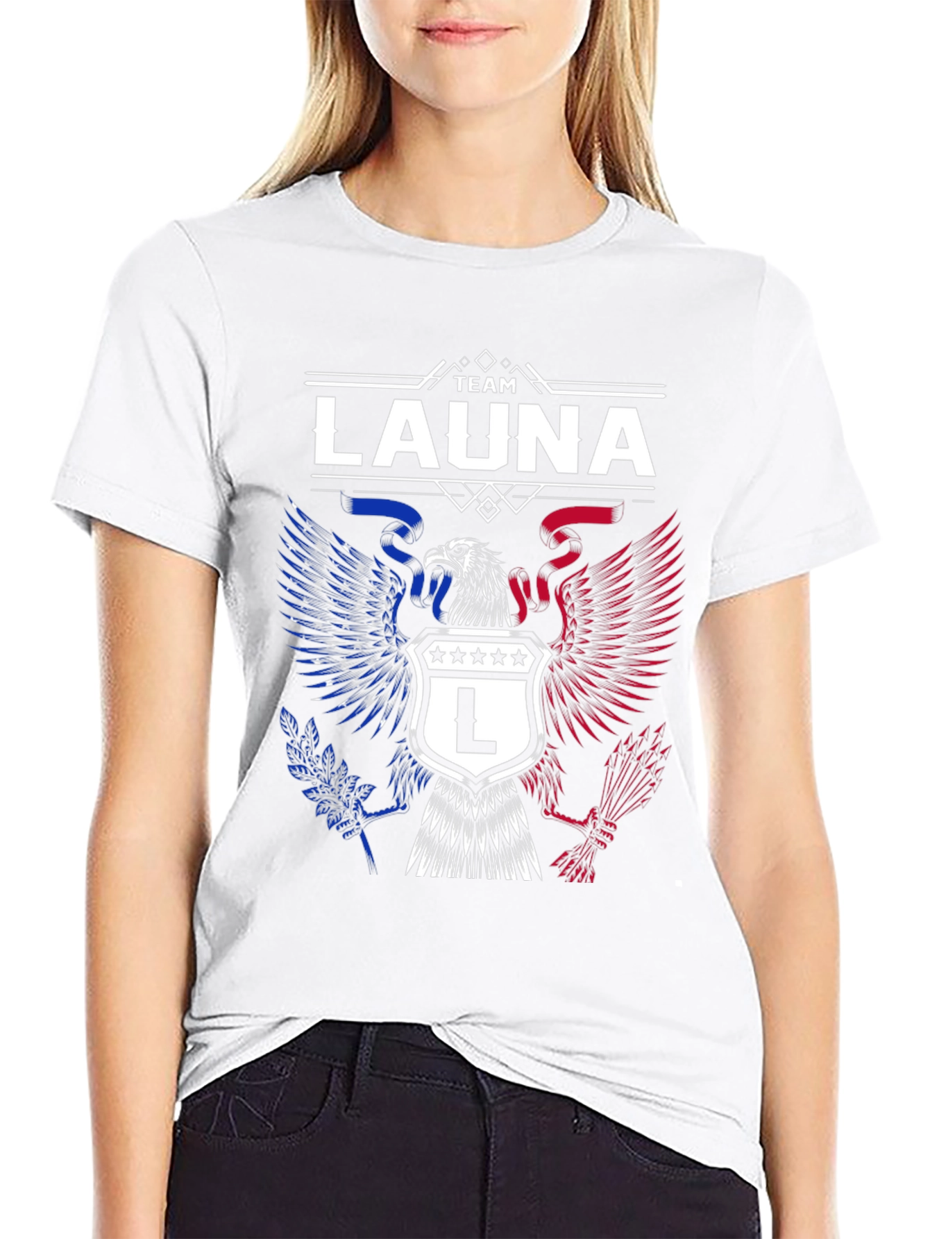 Team Launa Eagle Crest Graphic T-Shirt