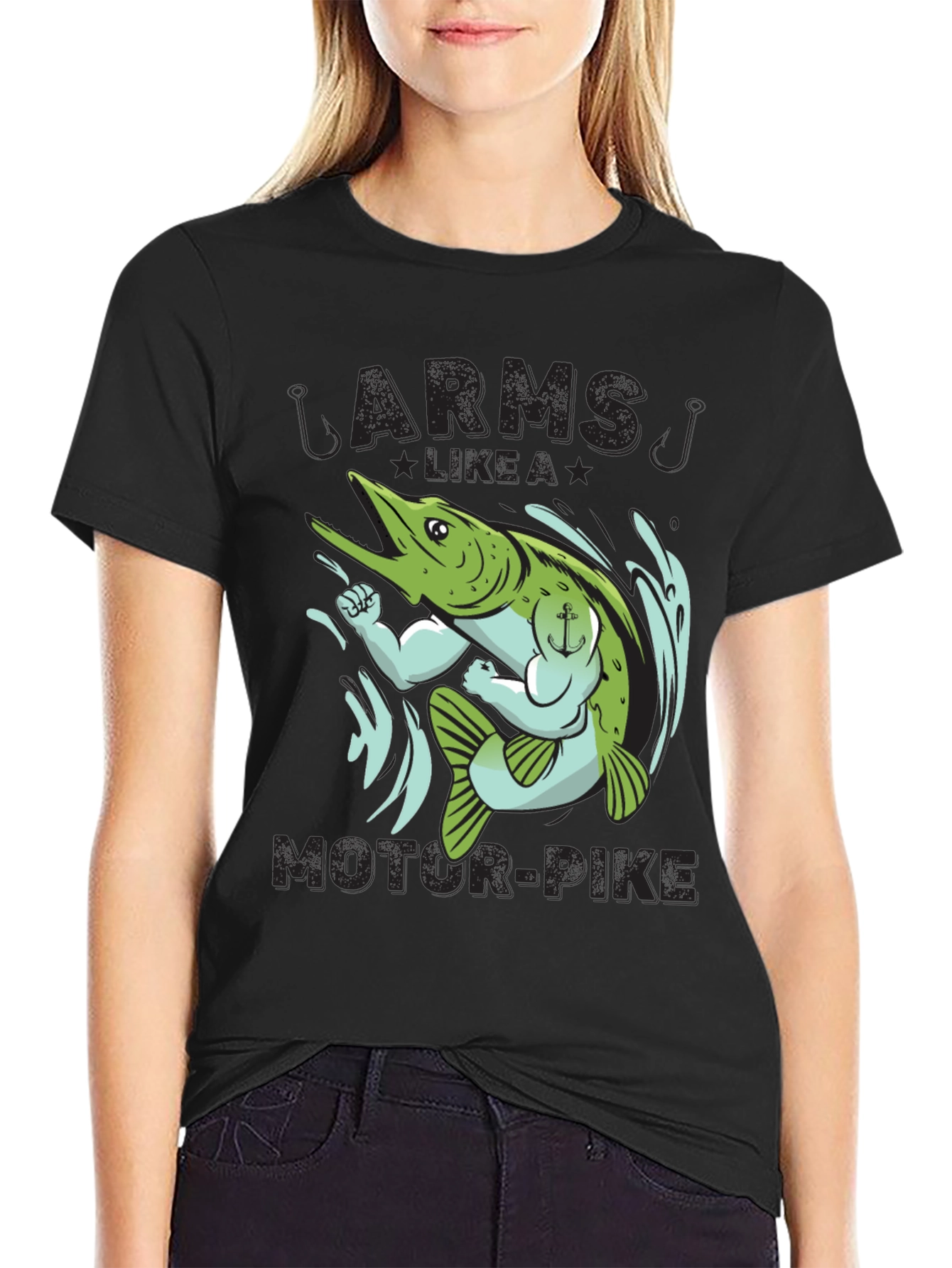 Arms Like a Motor-Pike Graphic Tee
