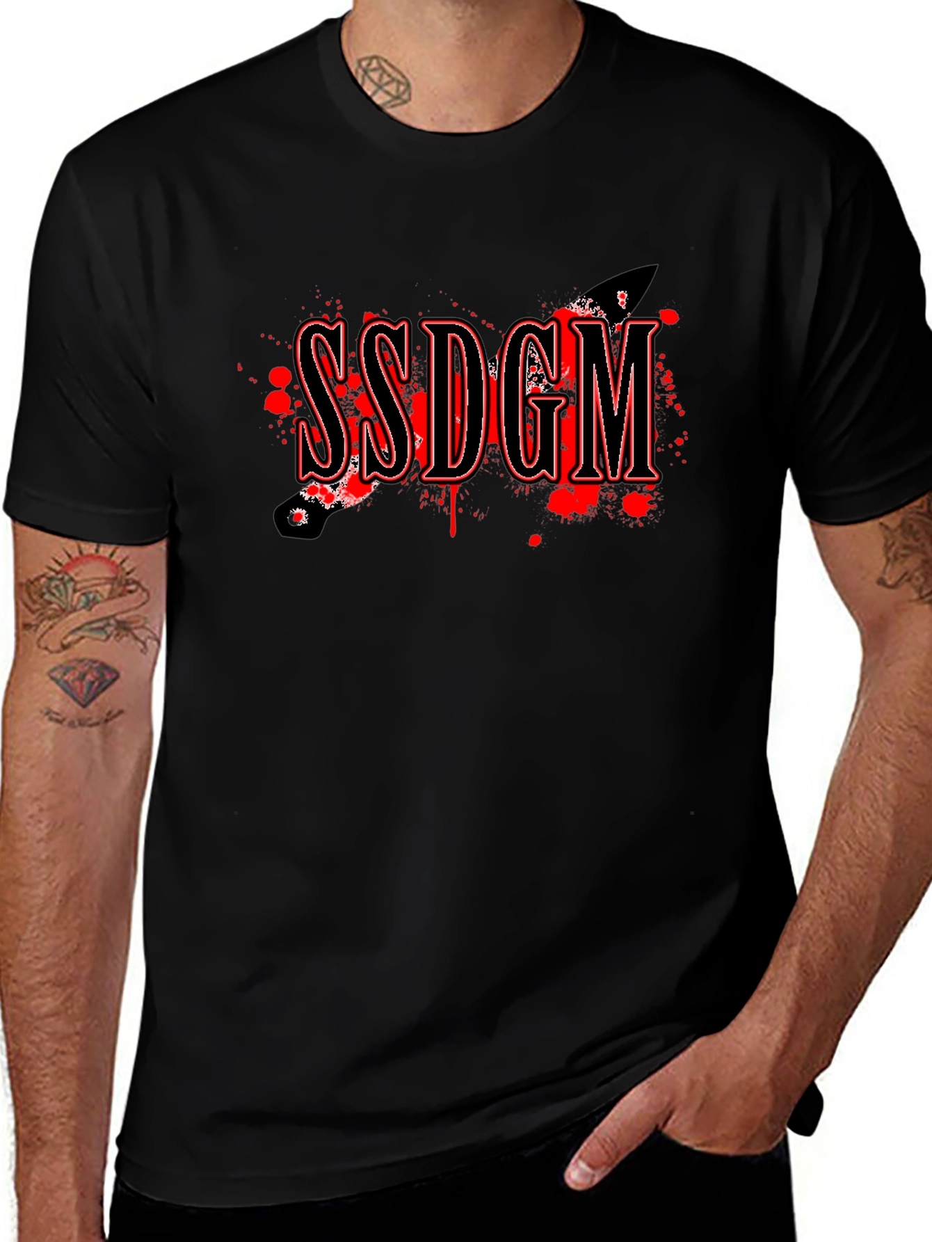 SSDGM Graphic Tee - Bold & Edgy Black T-Shirt