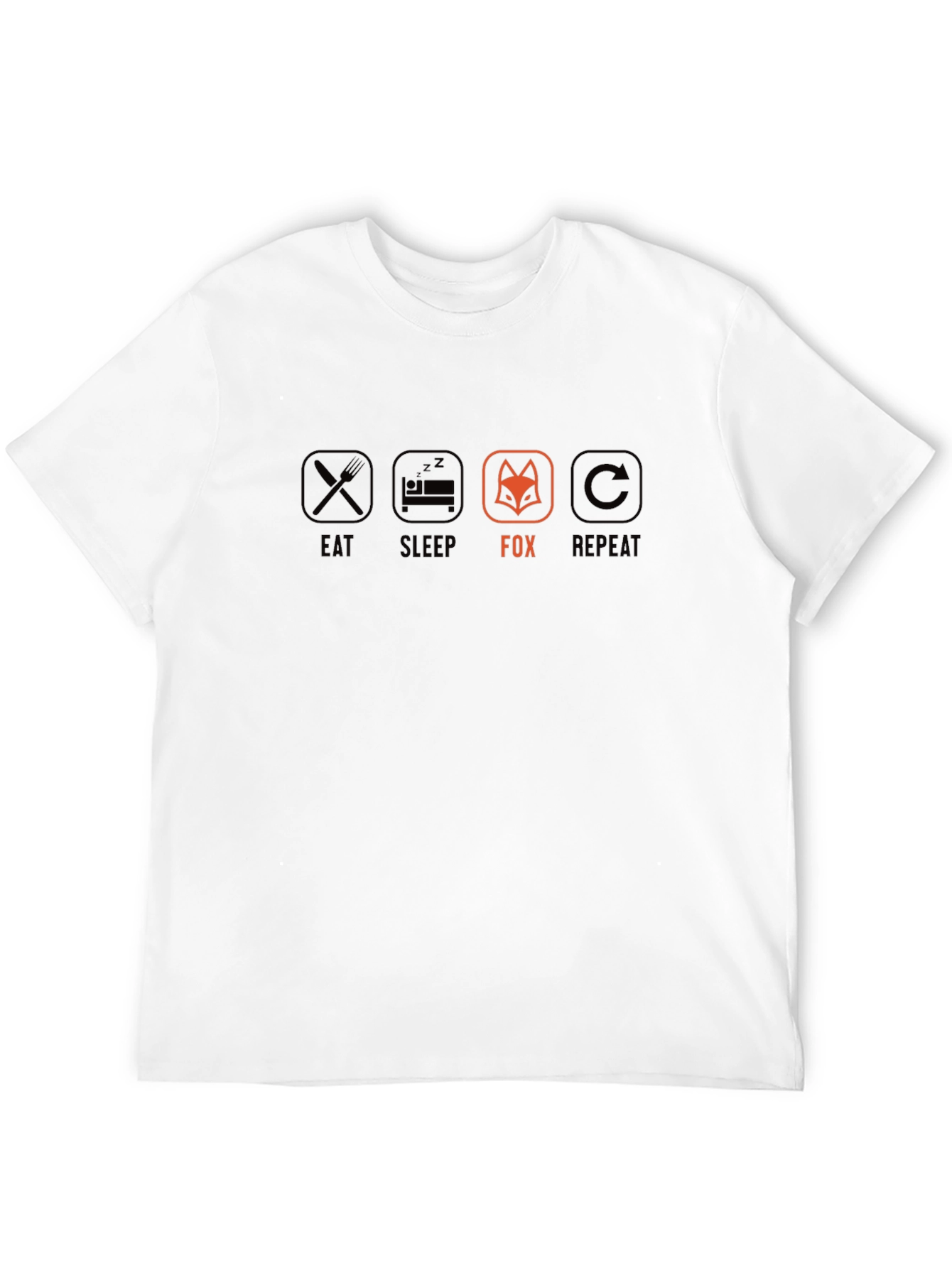 Eat Sleep Fox Repeat Graphic T-Shirt