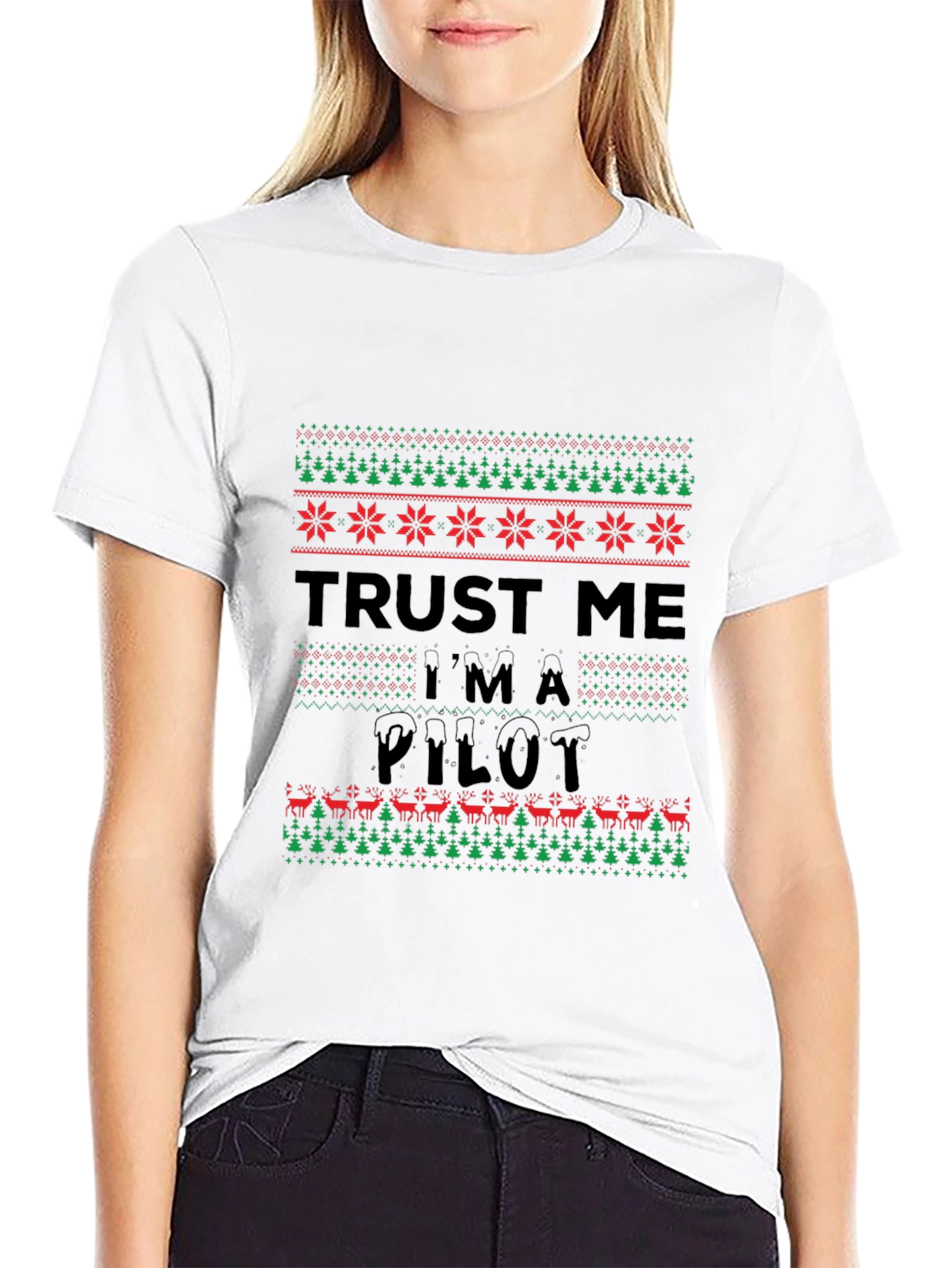 Trust Me Im A Pilot Funny Christmas T-Shirt
