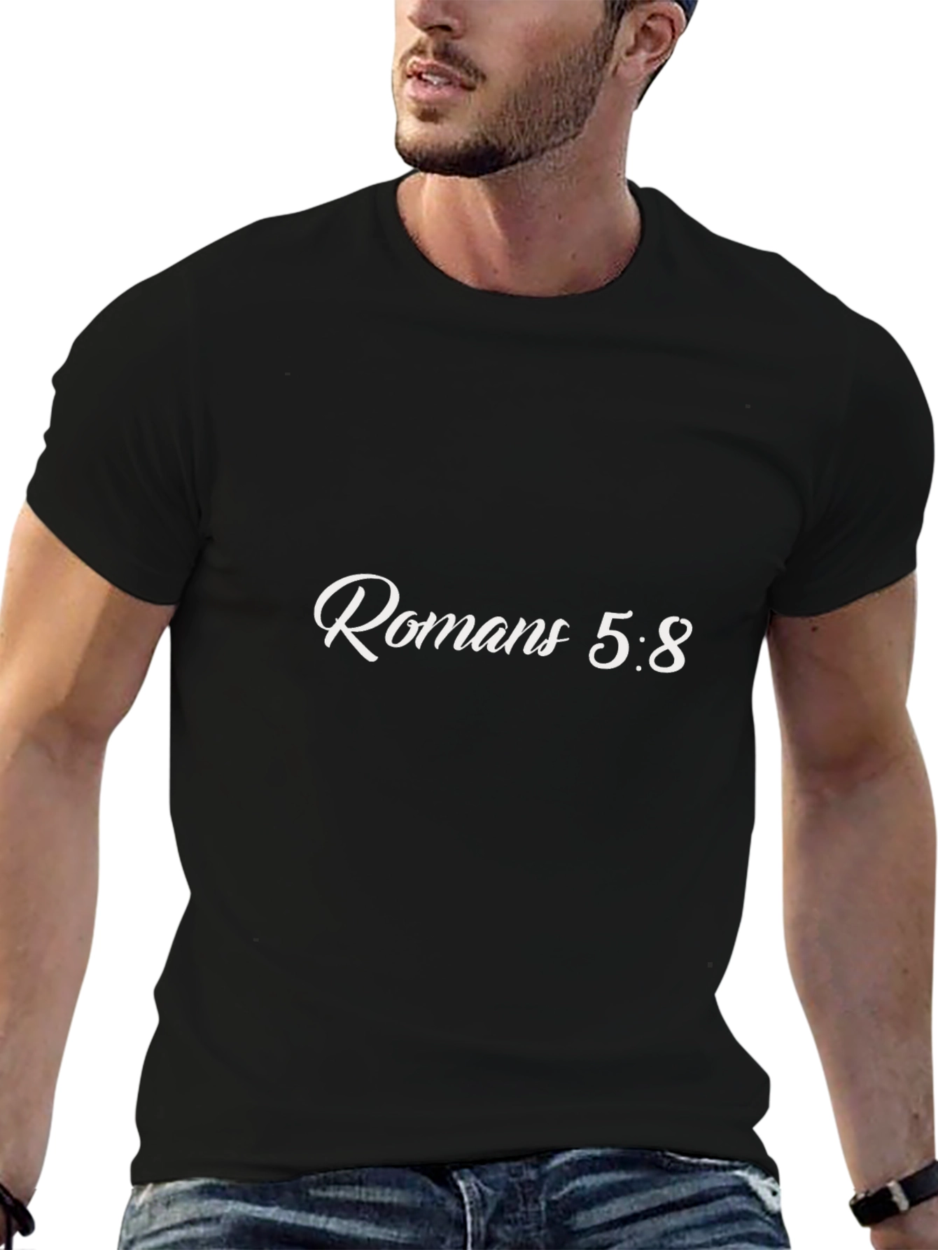 Romans 5:8 Christian T-Shirt