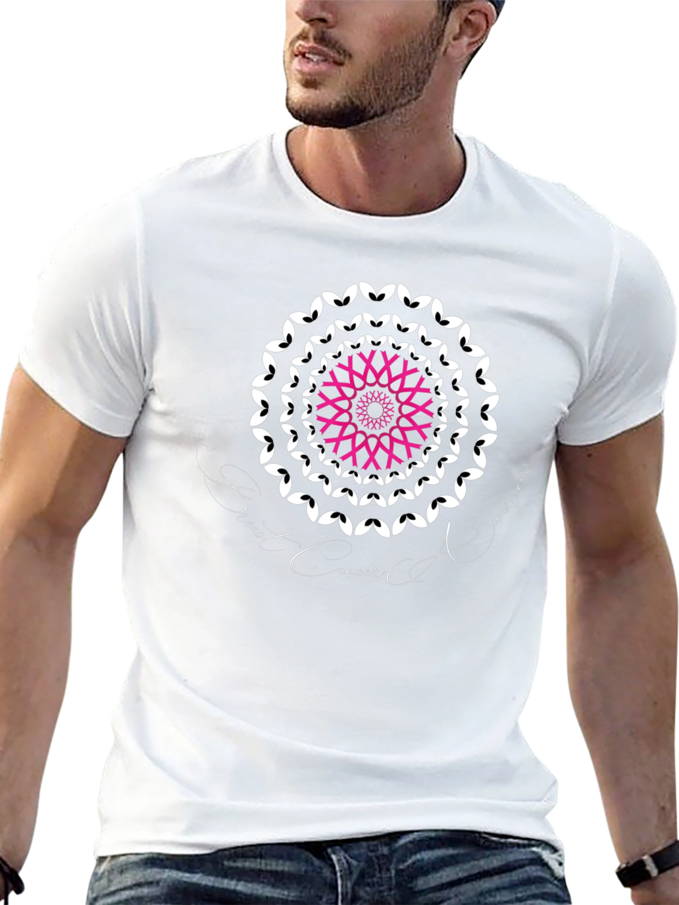 Breast Cancer Awareness T-Shirt Black