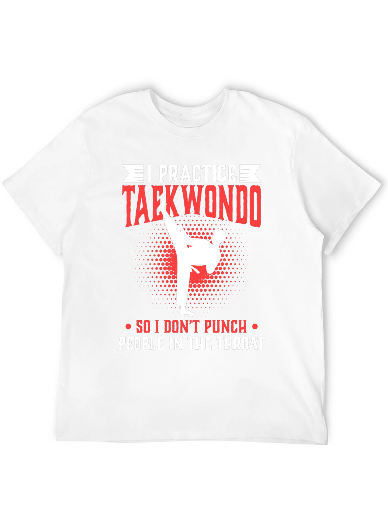 Taekwondo Practice T-Shirt - Martial Arts Graphic Tee