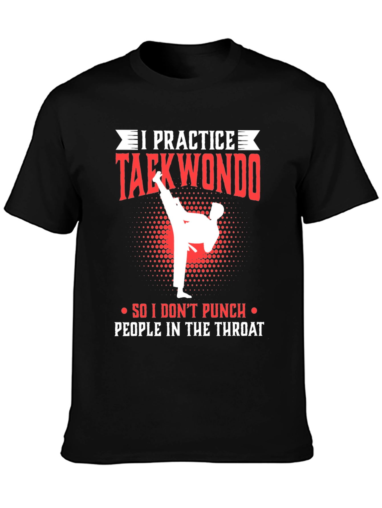 Taekwondo Practice T-Shirt - Martial Arts Graphic Tee