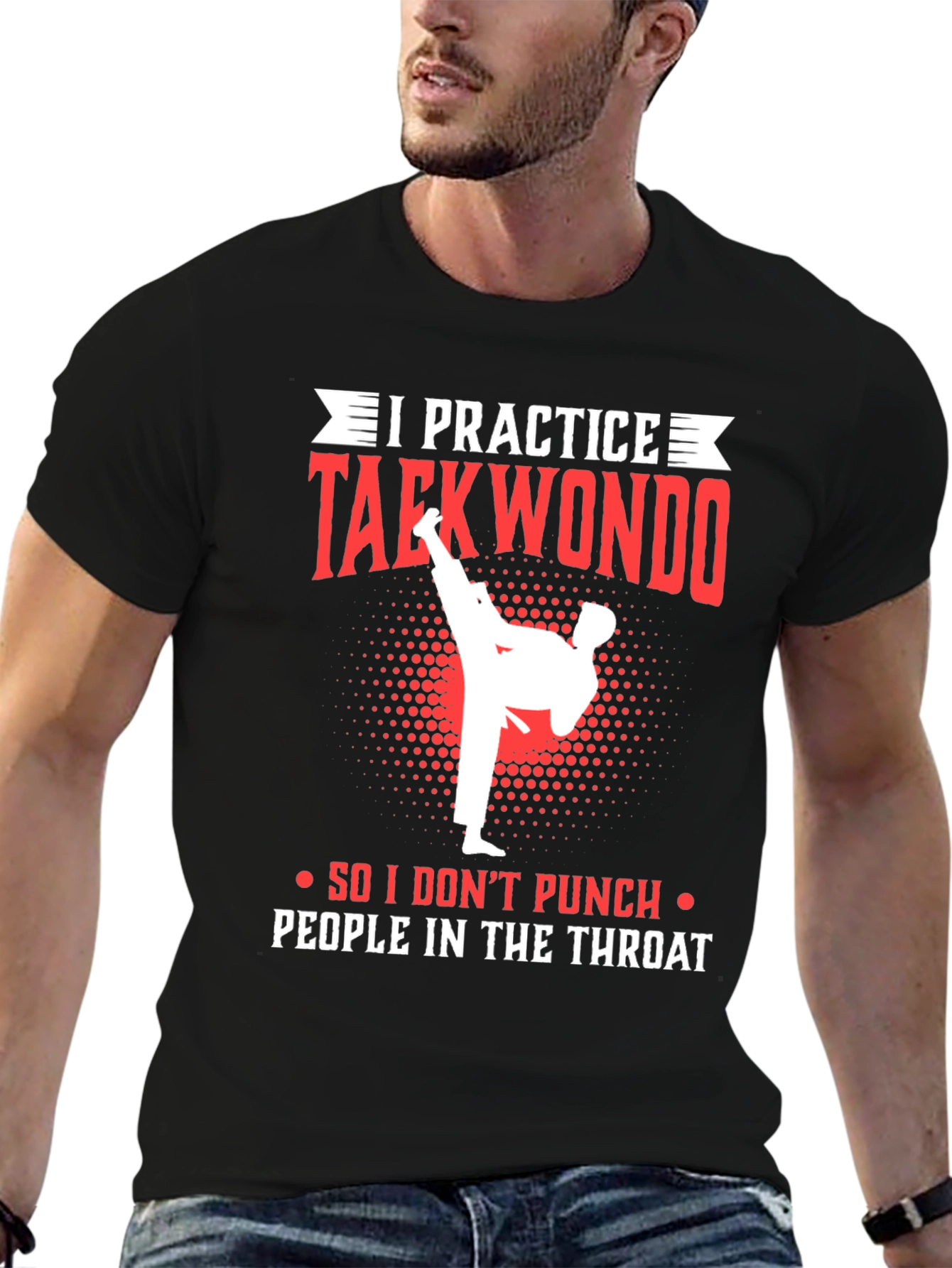 Taekwondo Practice T-Shirt - Martial Arts Graphic Tee